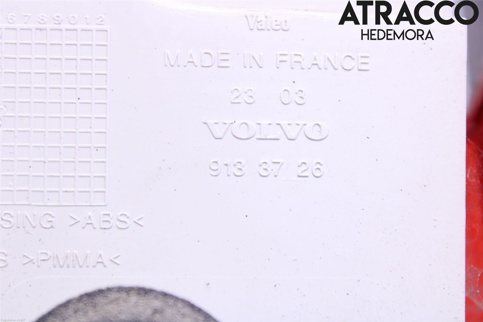 Volvo 850 91-97 Refleksplate - Skiltplate