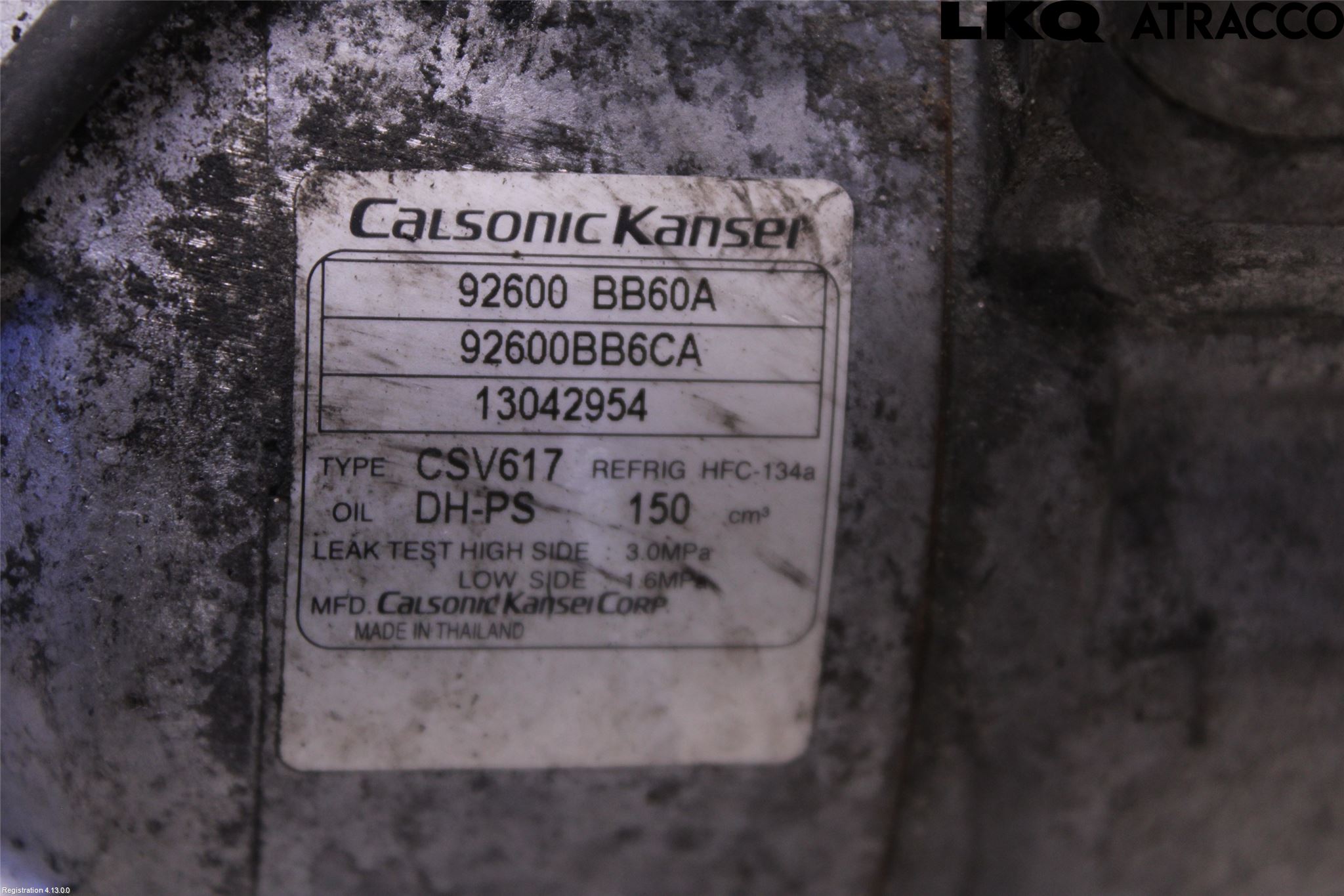 Nissan QASHQAI+2  10-14 Varme Ac Kompressor