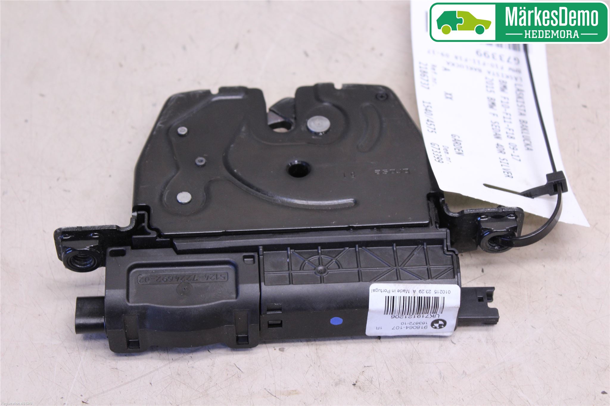 BMW 5 F10/F11/F18 09-17 Bakluke-Lokk Låsekasse