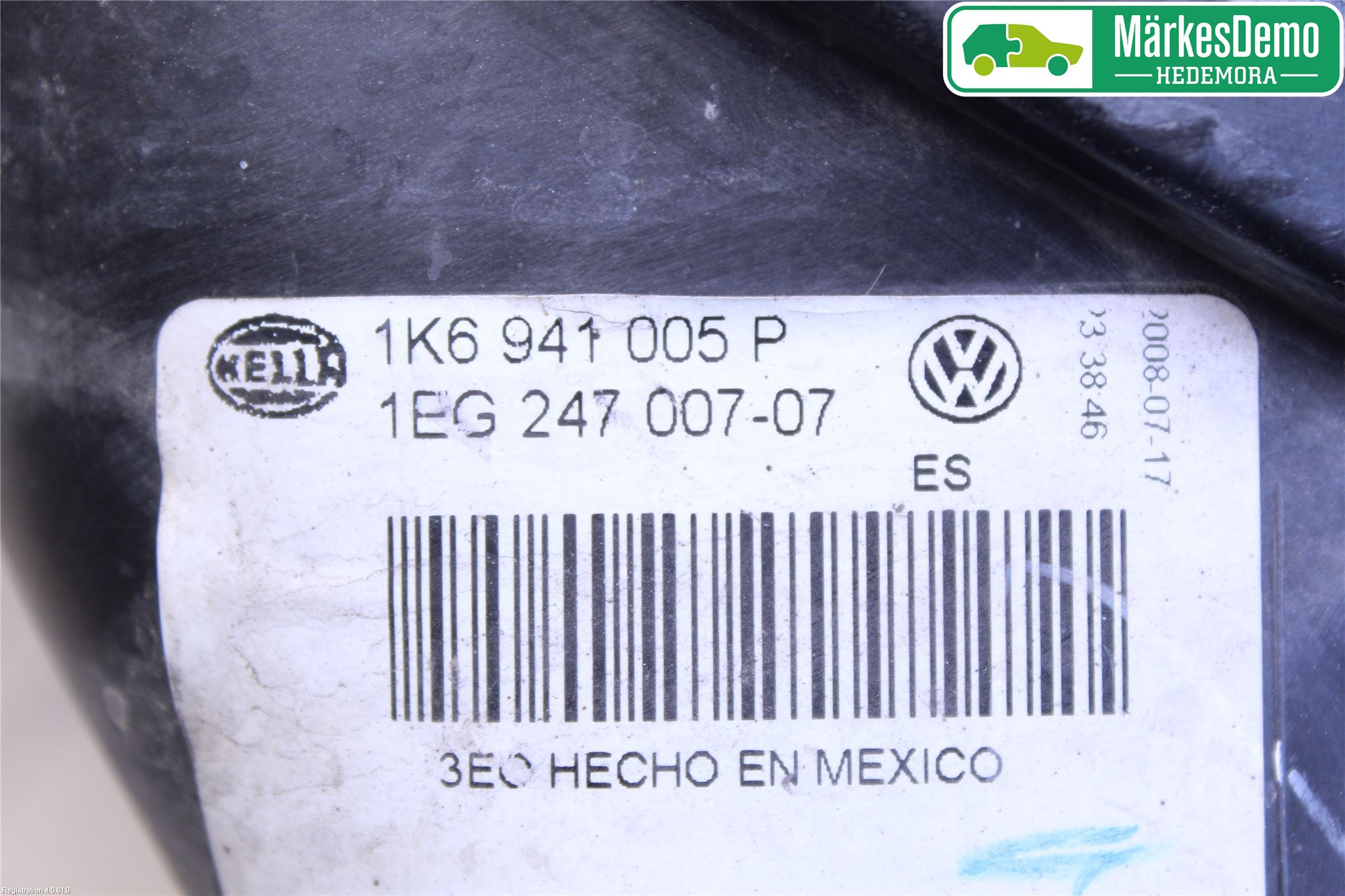Volkswagen VW GOLF V 04-09 Frontlykt Venstre