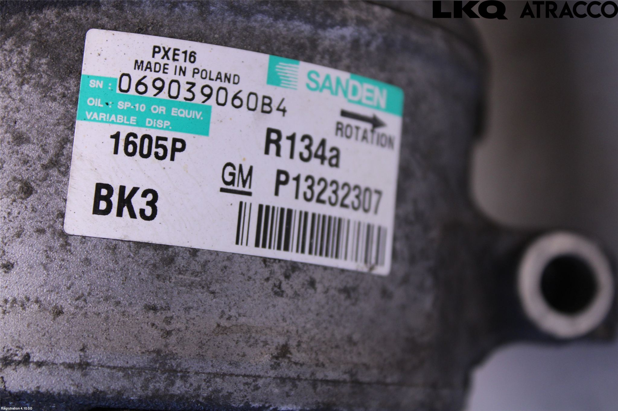 Saab 9-5 10-12 Varme Ac Kompressor