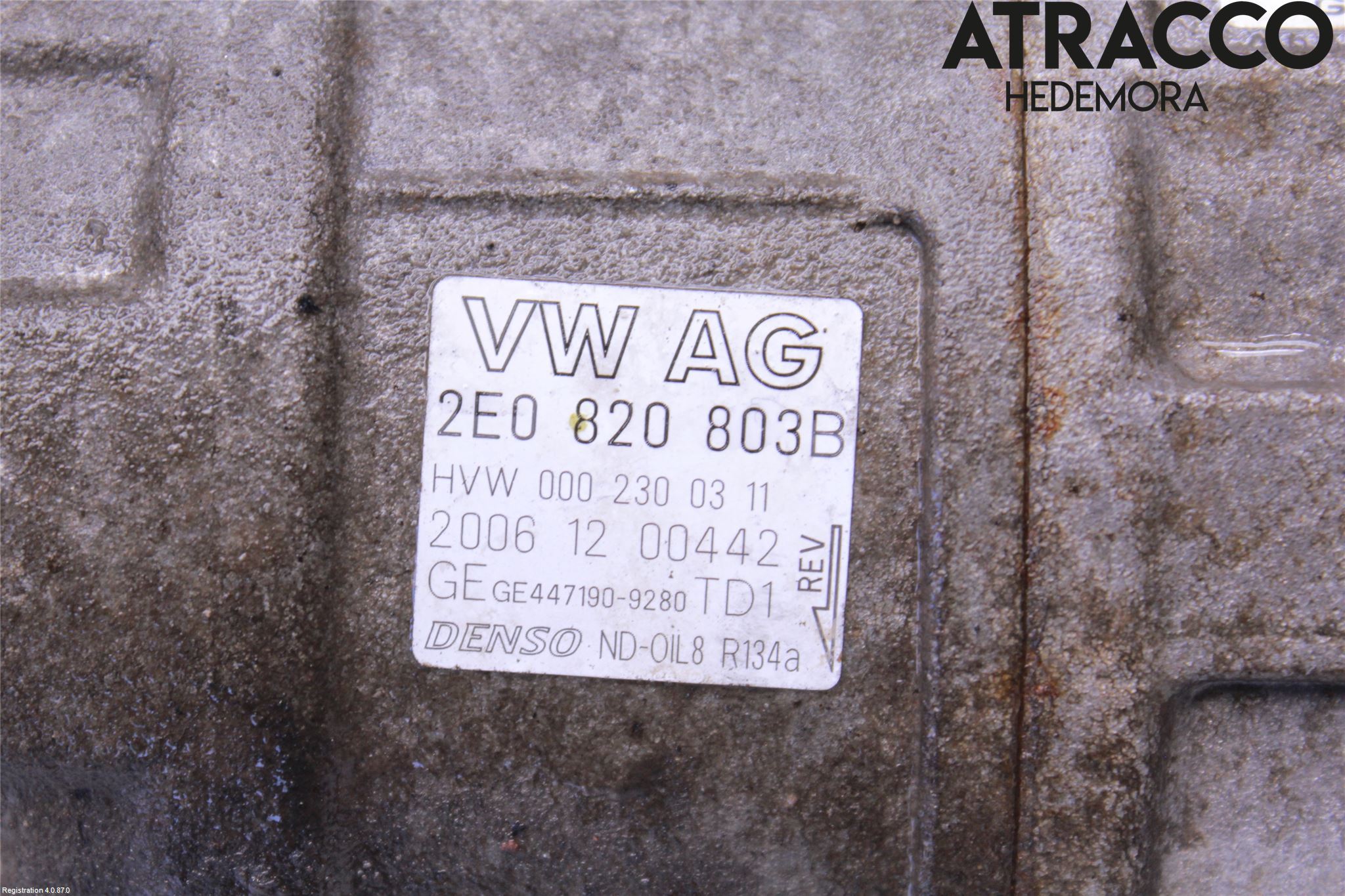 Volkswagen VW CRAFTER 06-16 Varme Ac Kompressor