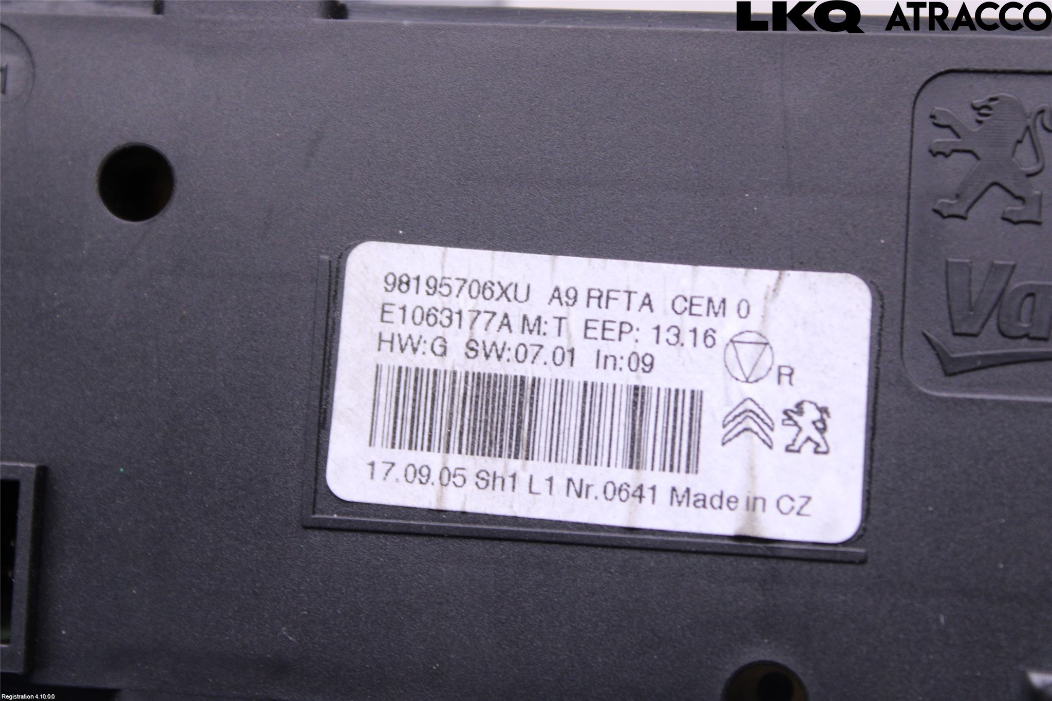 Peugeot 2008 13-20 Varme Ac Betjening-Display