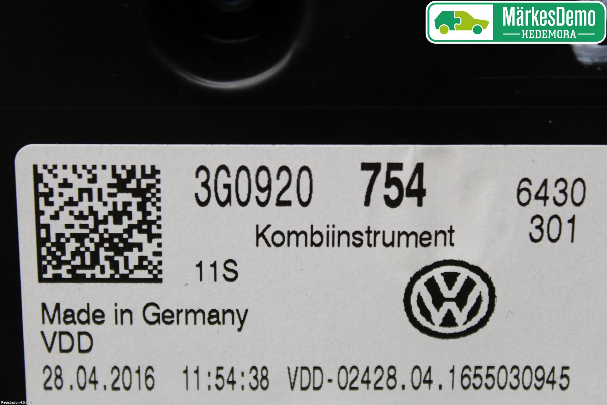 Volkswagen VW PASSAT 15-19 Instr Kombinert