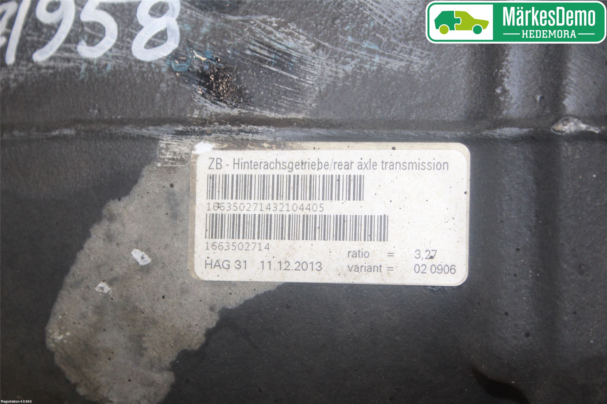 Mercedes-Benz MB GL/GLS-KLASS (X166) 12-19 Bakaksel Kardang Bak -Diff