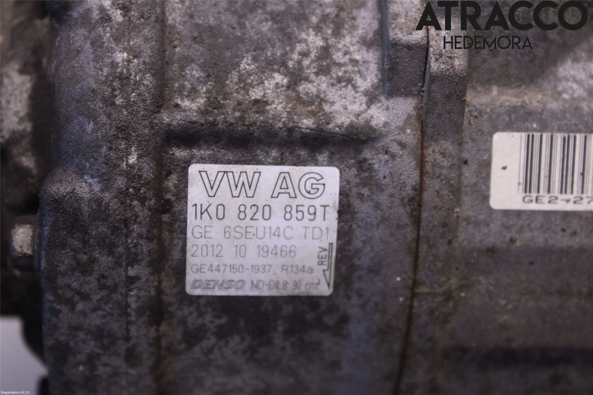Volkswagen VW PASSAT 11-14 Varme Ac Kompressor
