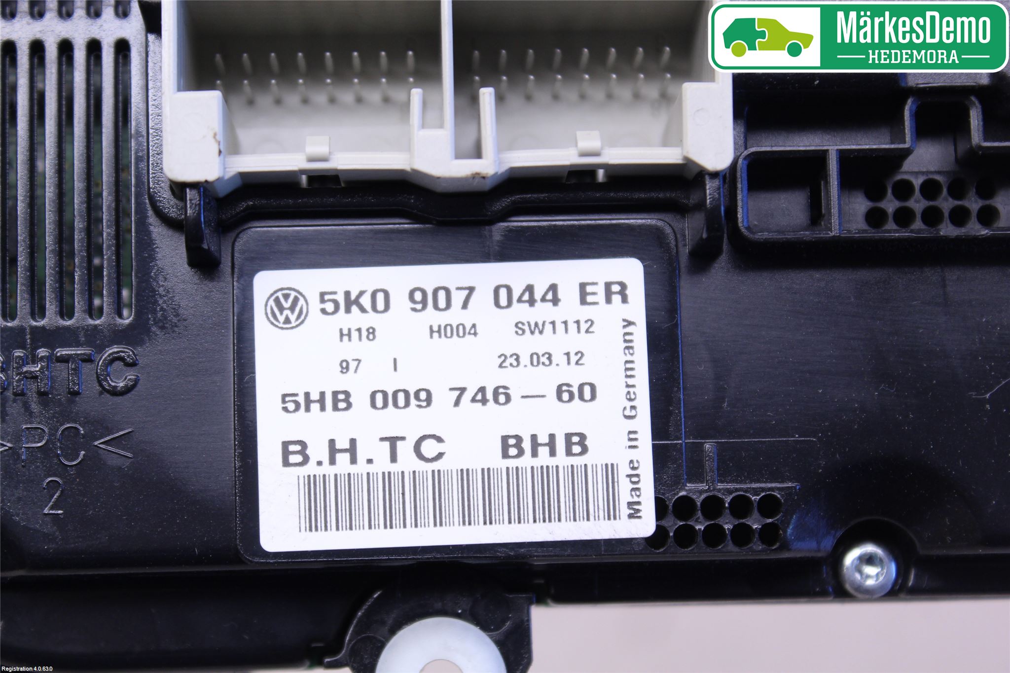 Volkswagen VW CADDY 11-15 Varme Ac Betjening-Display