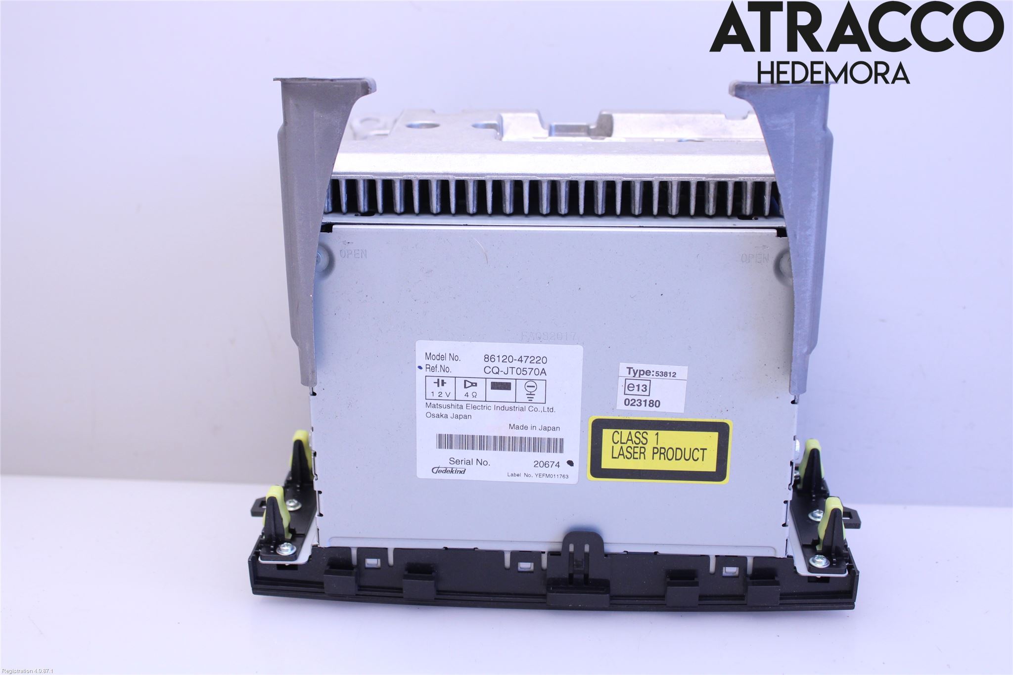 Toyota PRIUS NWH20 04-08 Stereo Radio Med Cd