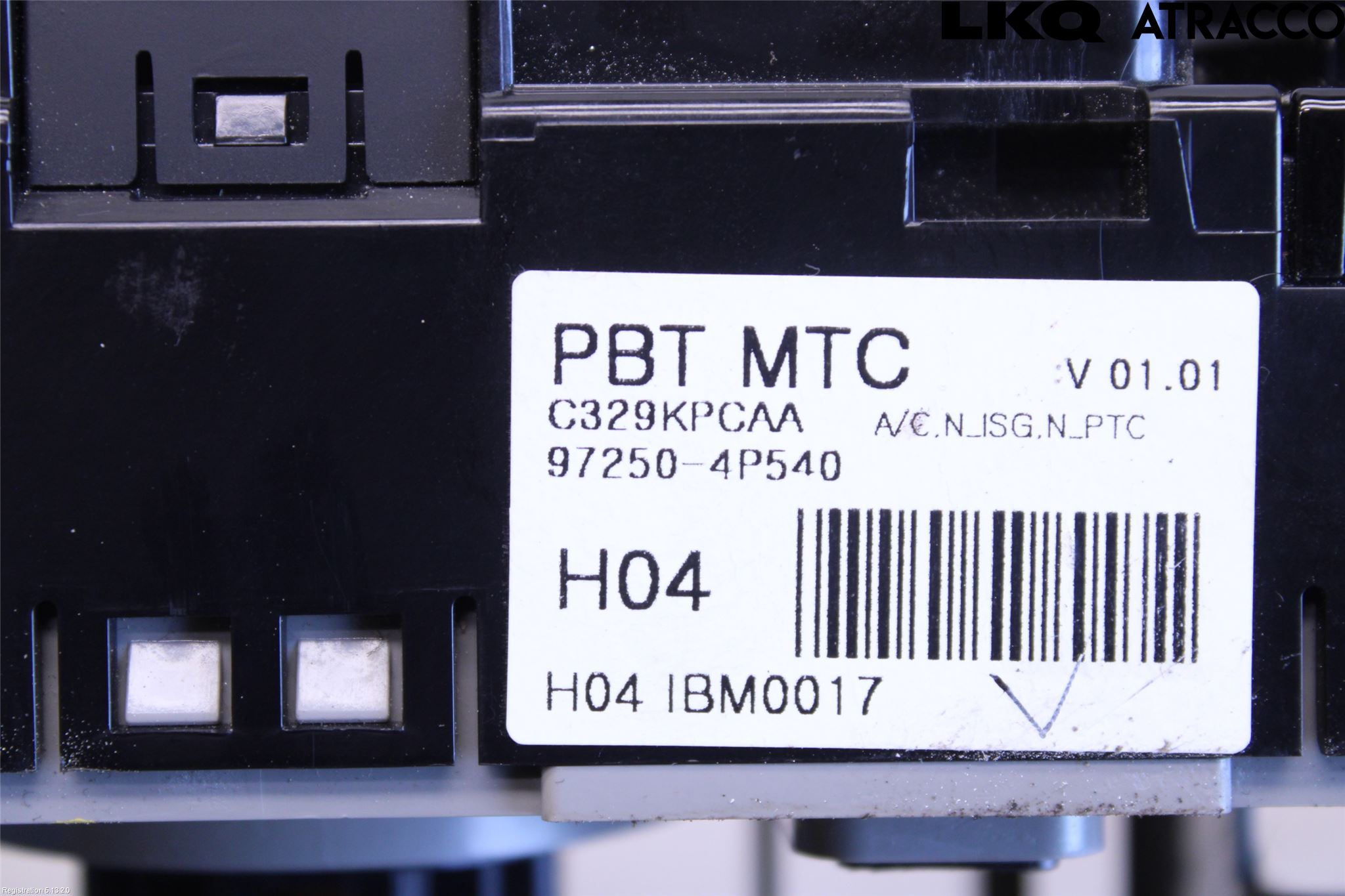 Hyundai i20 PB 09-14 Varme Ac Betjening-Display