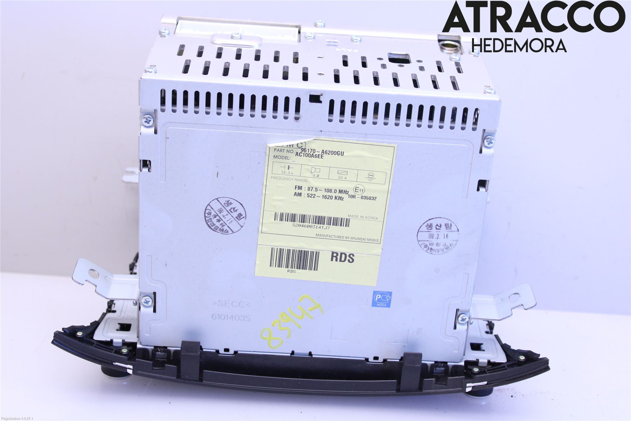 Hyundai i30 GD 13-17 Stereo Radio Med Cd