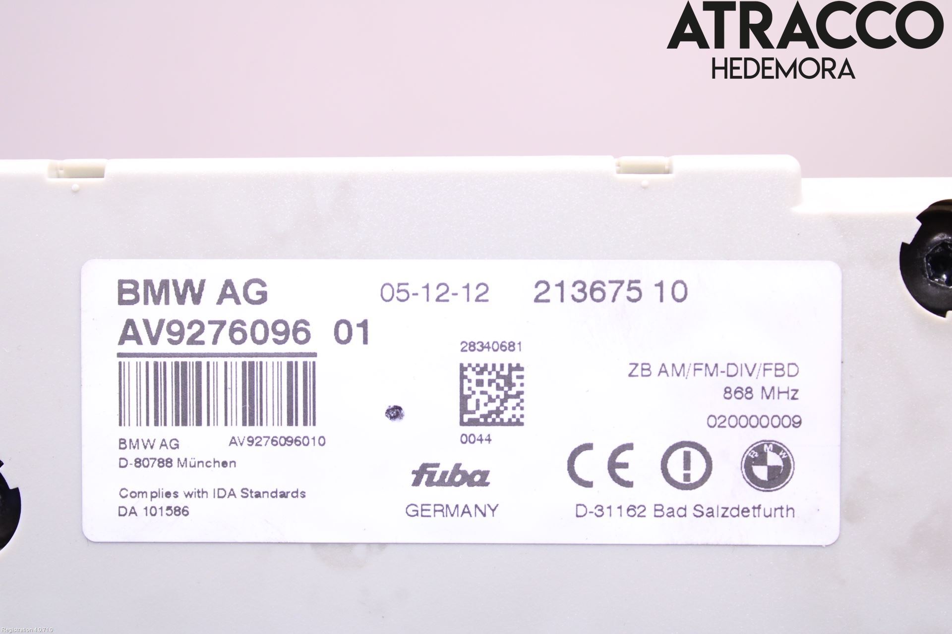 BMW 6 F12/F13 10-18 Stereo Antenneforsterker
