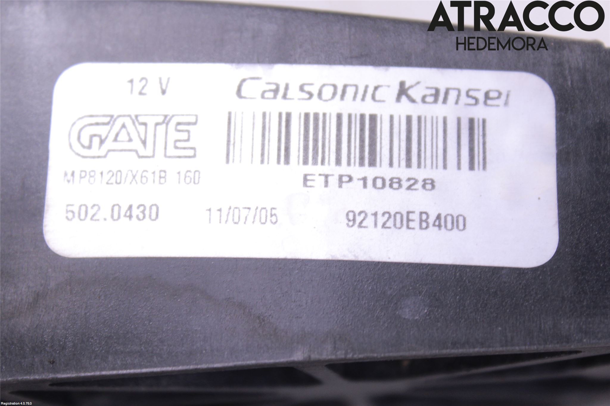 Nissan NAVARA 05-16 Kjølevifte Elektrisk