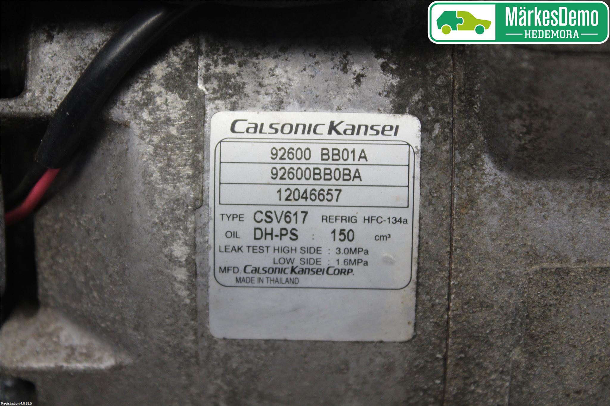 Nissan QASHQAI+2  10-14 Varme Ac Kompressor