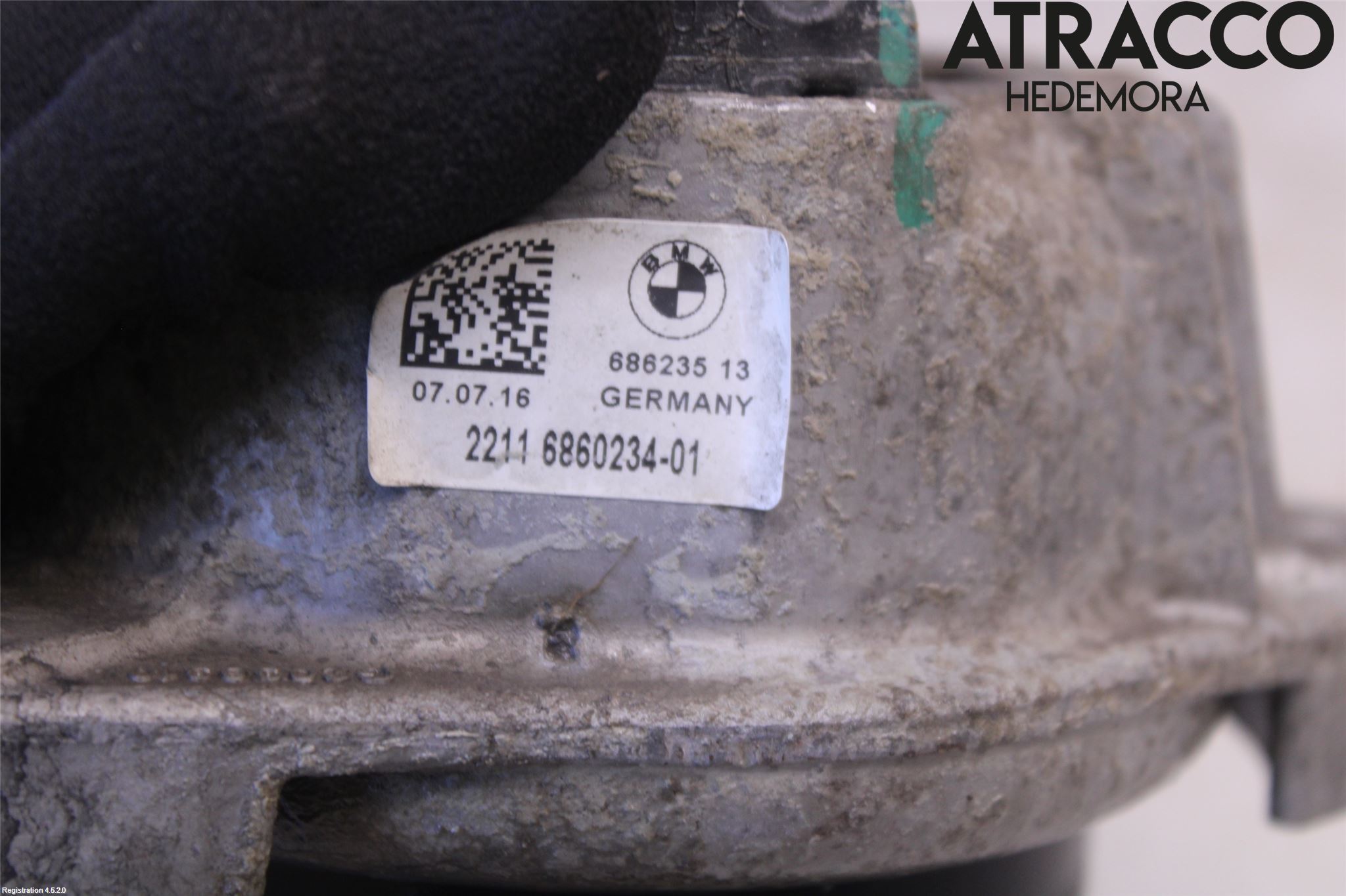 BMW 5 F10/F11/F18 09-17 Motor Feste Stål-Alu