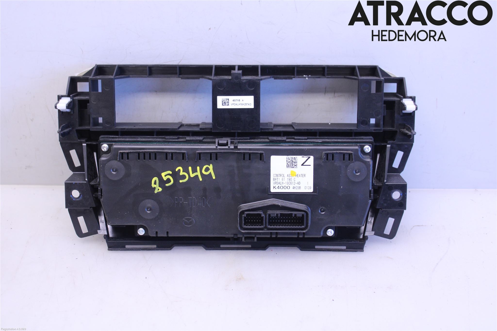 Mazda 3 III 14-19 Varme Ac Betjening-Display