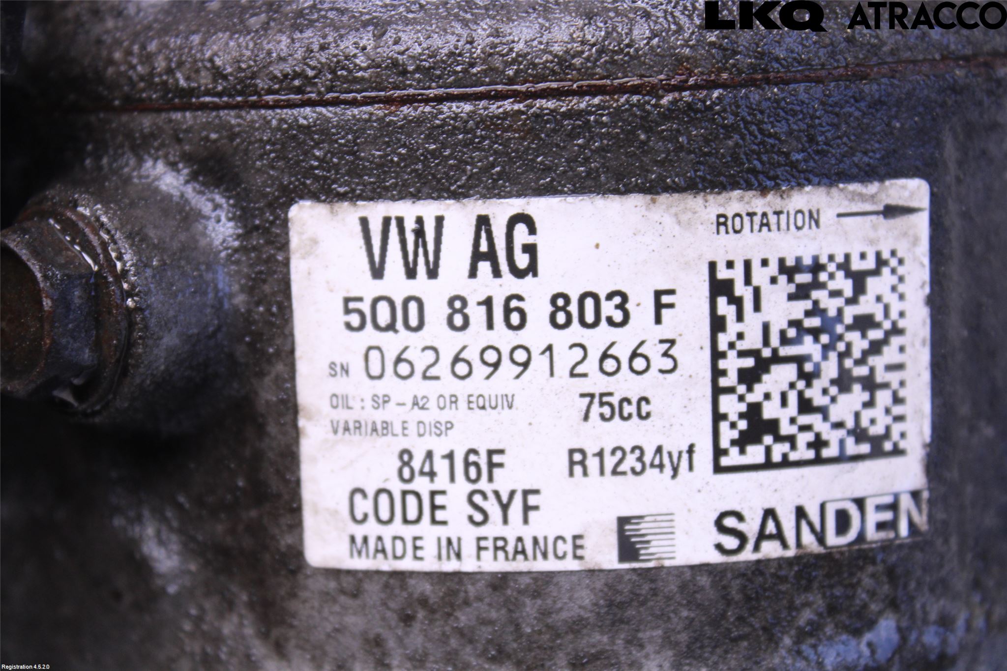 Volkswagen VW POLO 10-17 Varme Ac Kompressor