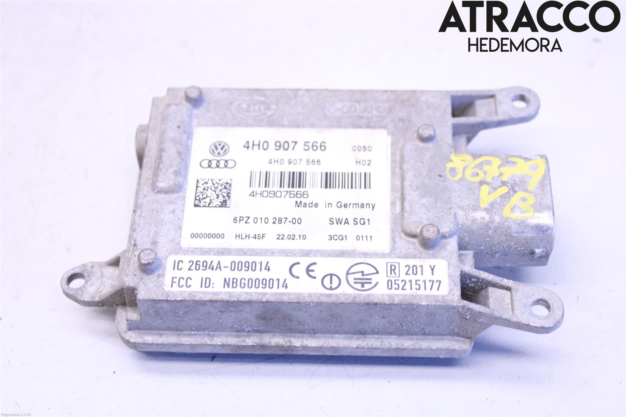 Audi A8/S8 4H 10-17 Sensor Kollisjonsbeskyttelse