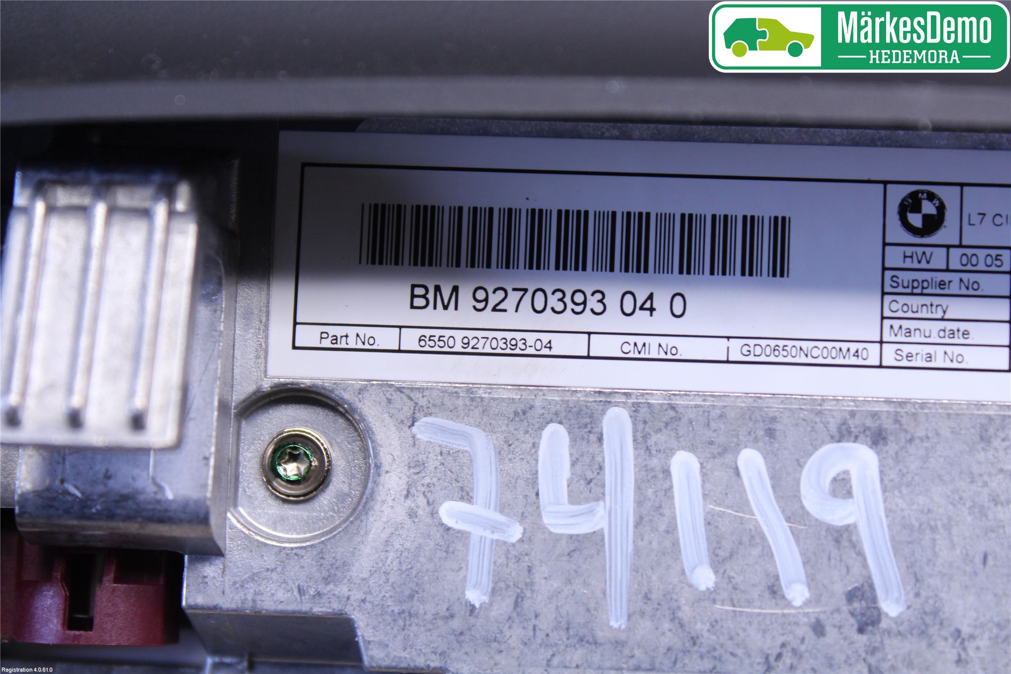 BMW 3 F30/F31/F80 12-19 Multifunktionsdisplay