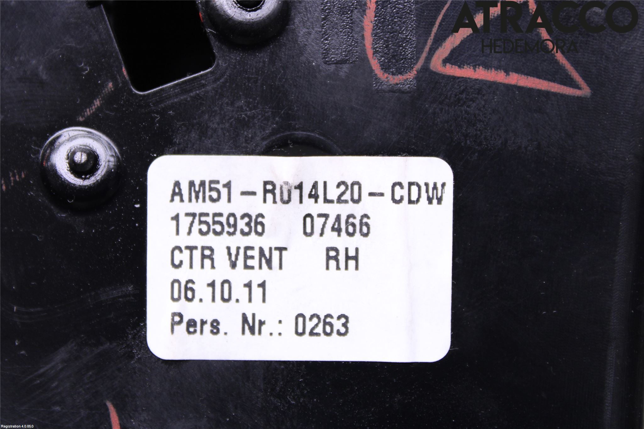 Ford C-MAX II  11-14 Dashbord Kanal - Dyse