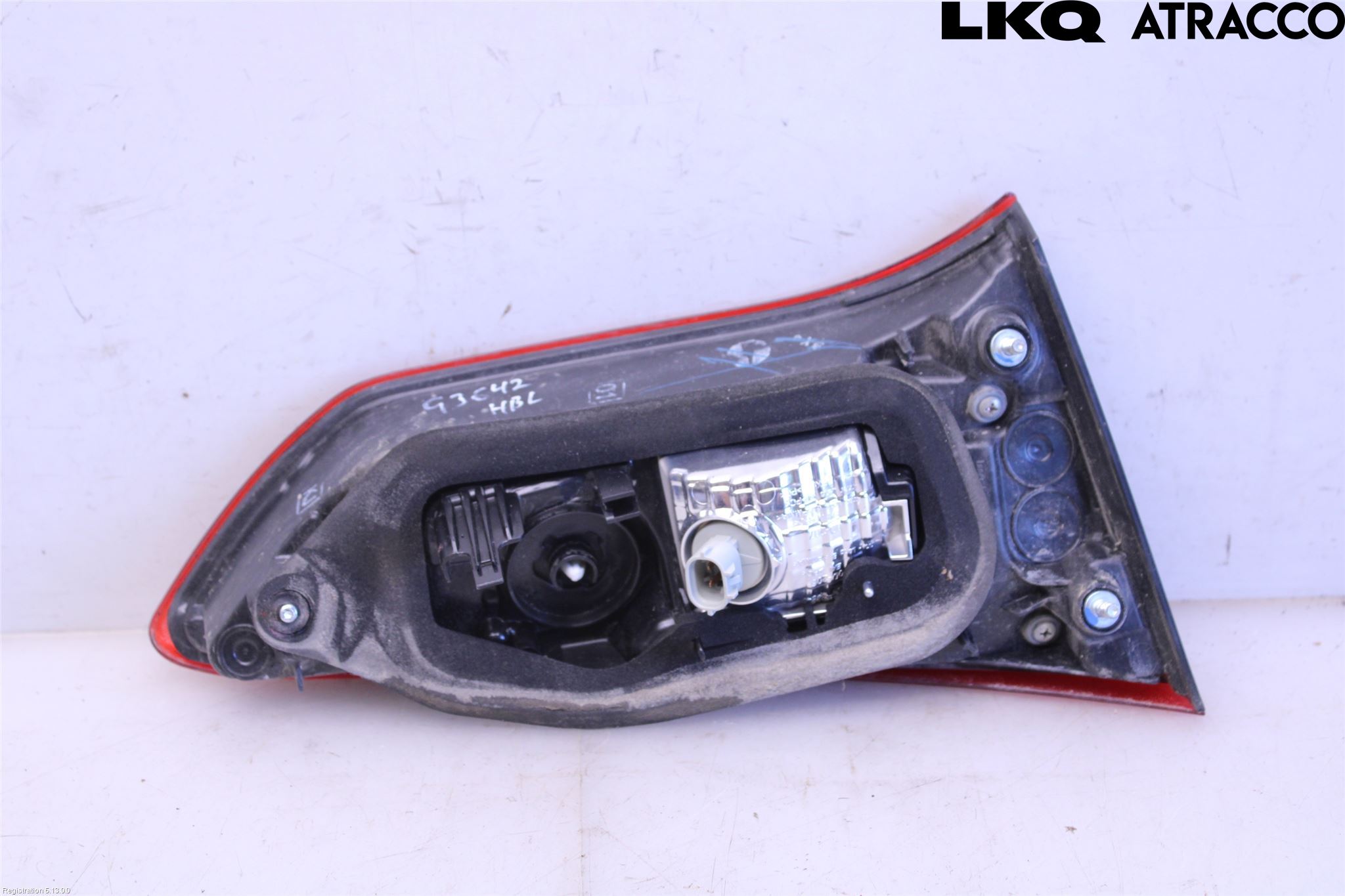 Toyota YARIS XP130 15-20 Baklykt Høyre  På Luke(Indre)