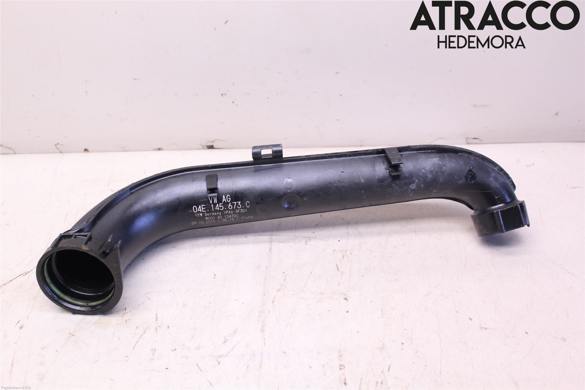 Volkswagen VW GOLF / E-GOLF VII 13-20 Intercooler Rør-Slange