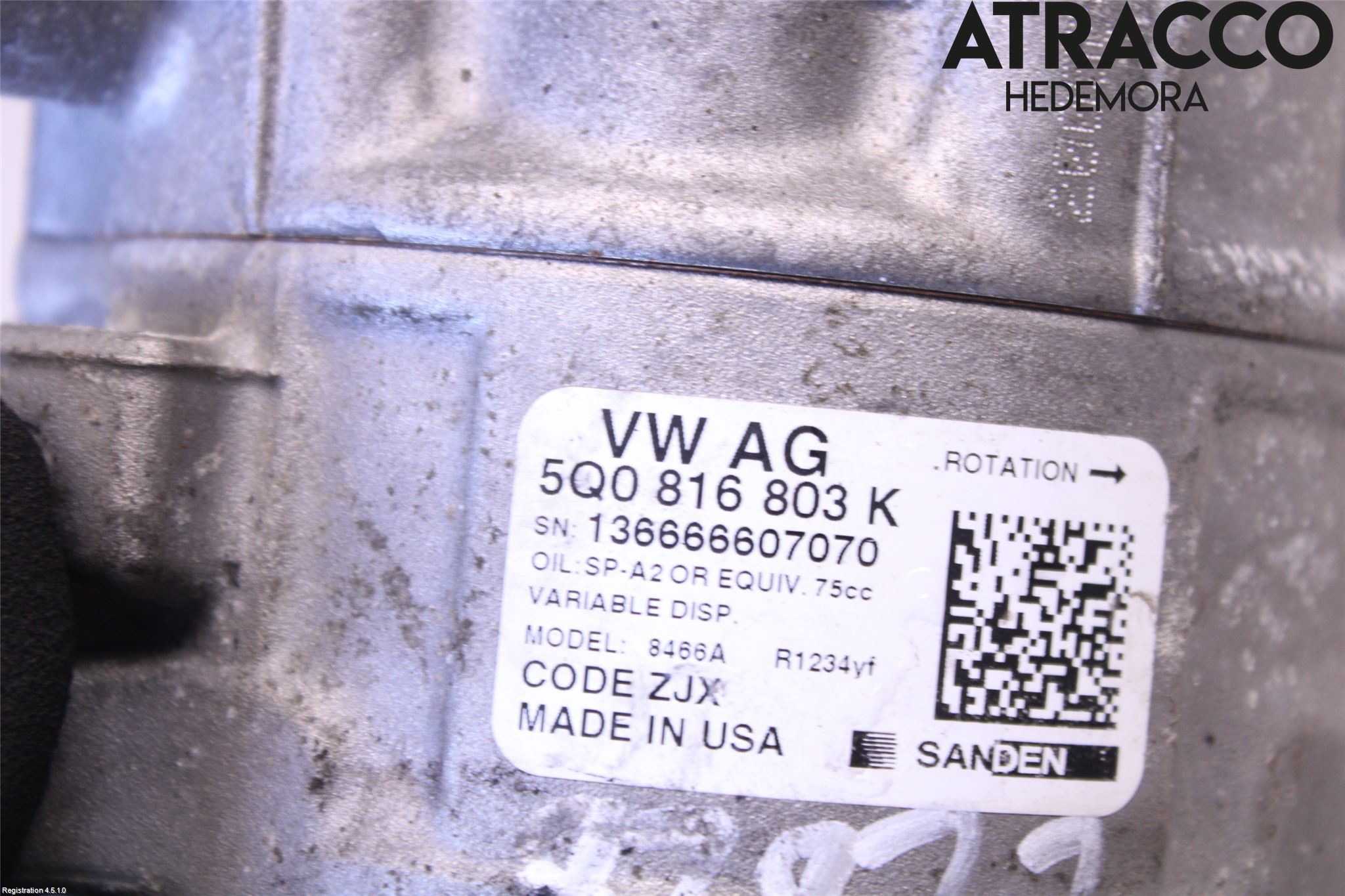 Volkswagen VW TIGUAN ALLSPACE 18- Varme Ac Kompressor