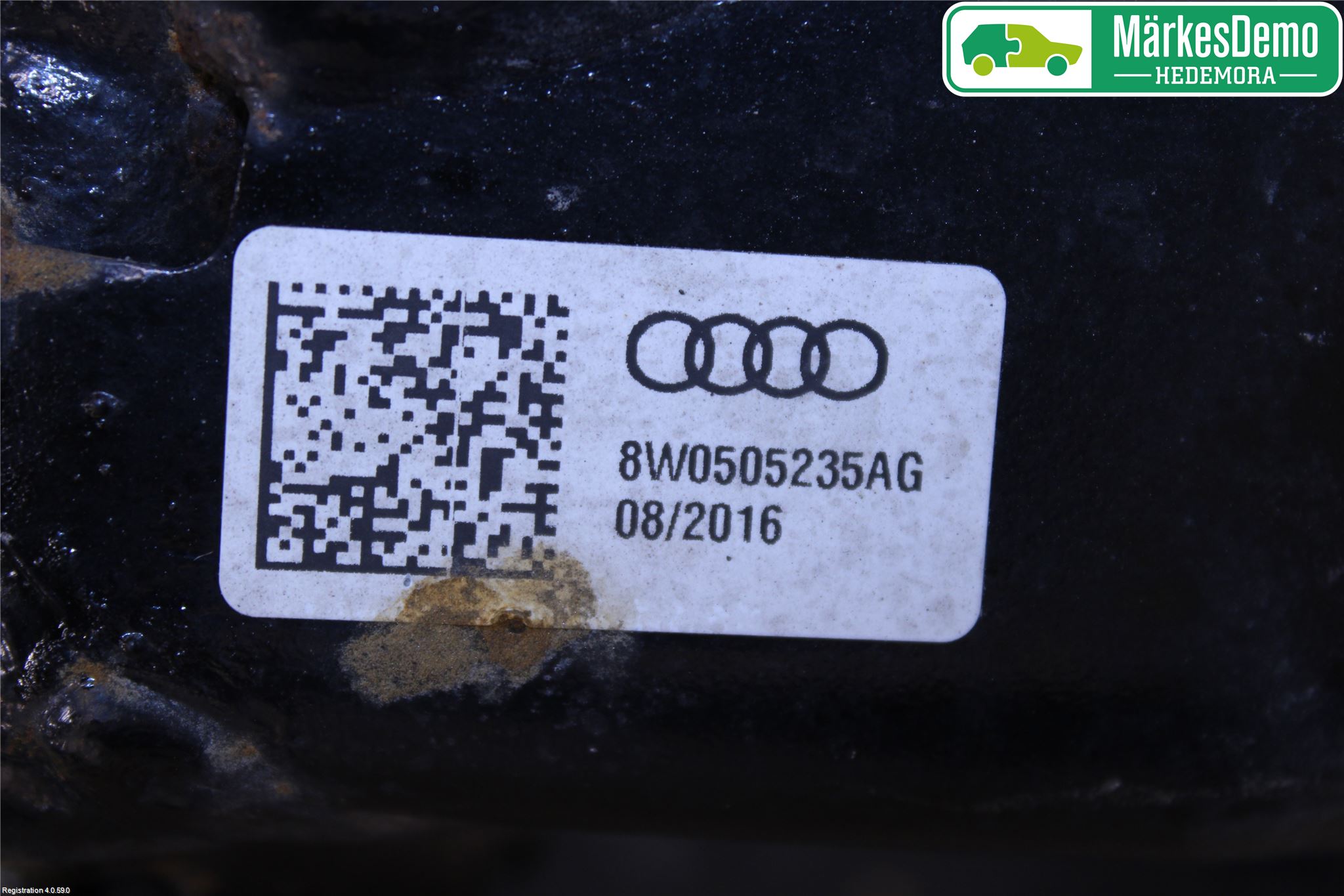Audi A4/S4 B9 16-19 Bakaksel Feste Travers-Ramme
