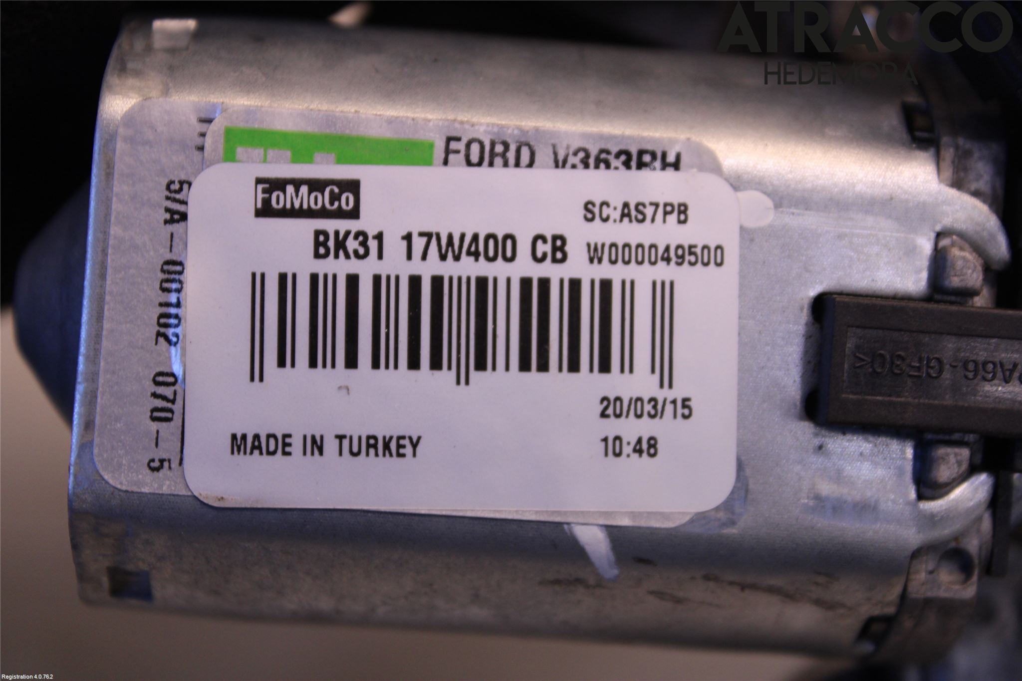 Ford TRANSIT SKÅP/BUSS 14-22 Viskermotor Bakluke