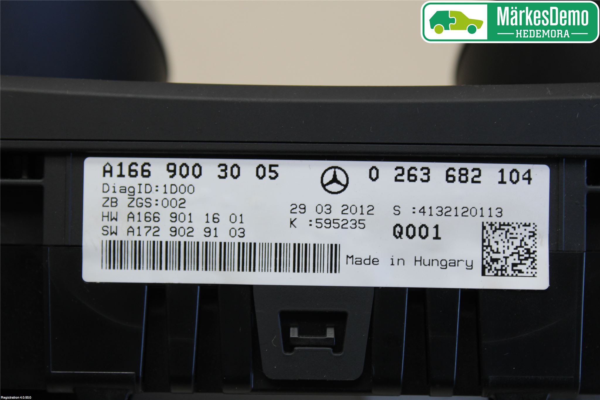 Mercedes-Benz MB ML/GLE-KLASS (W166) 12-18 Instr Kombinert