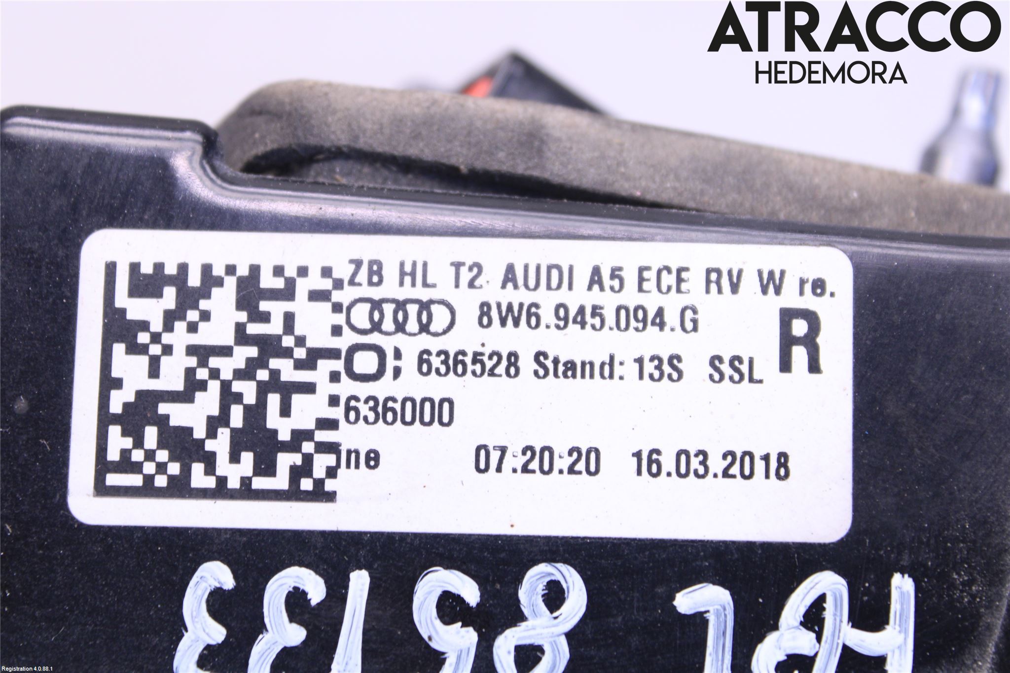 Audi A5 17- Baklykt Høyre  På Luke(Indre)