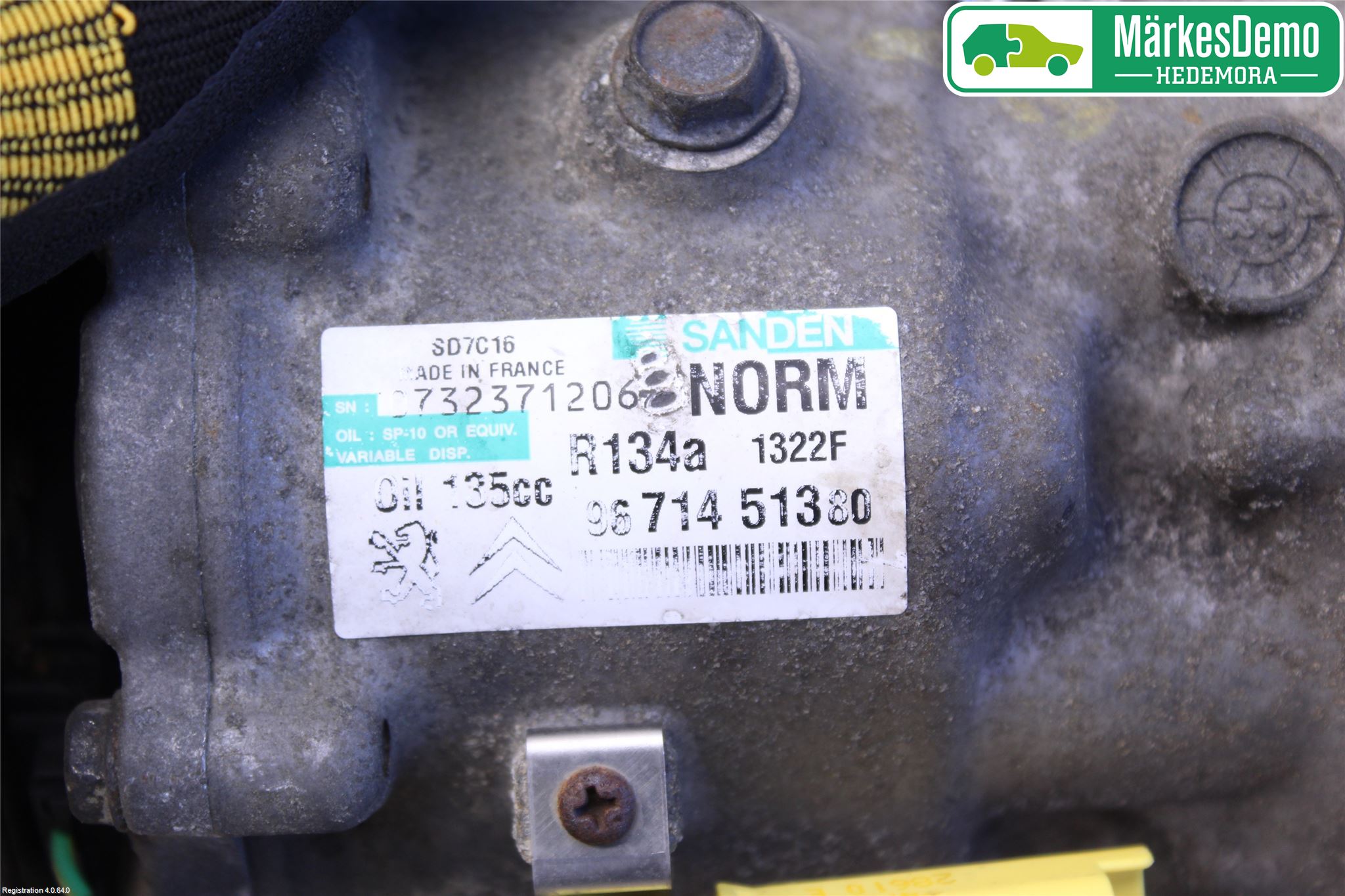 Citroen C5 08-17 Varme Ac Kompressor