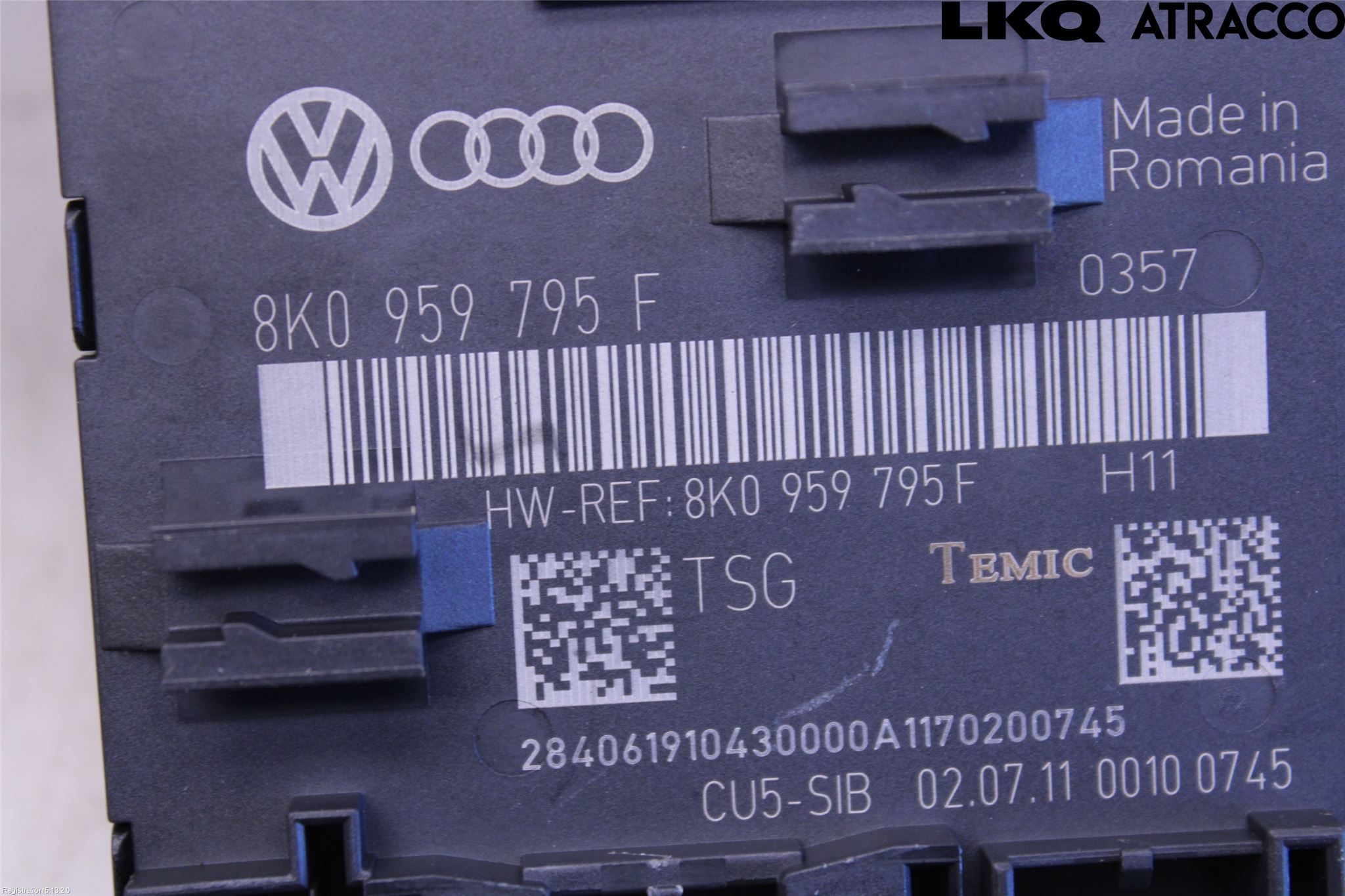 Audi Q5 09-16 Styreenhet Dør