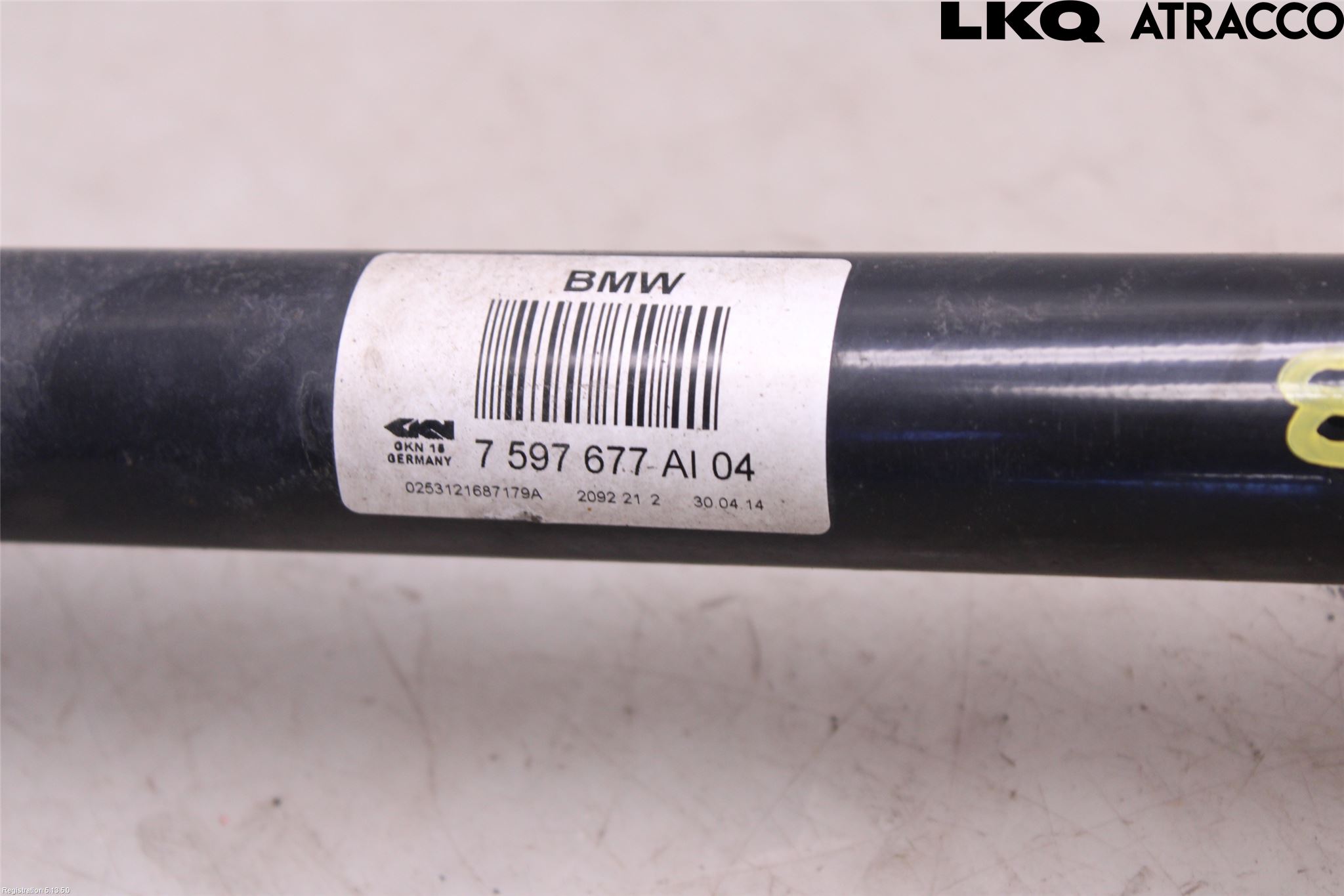 BMW 4 F32/F33/F82/F83 13-20 Drivaksel Bak Kompl Venstre