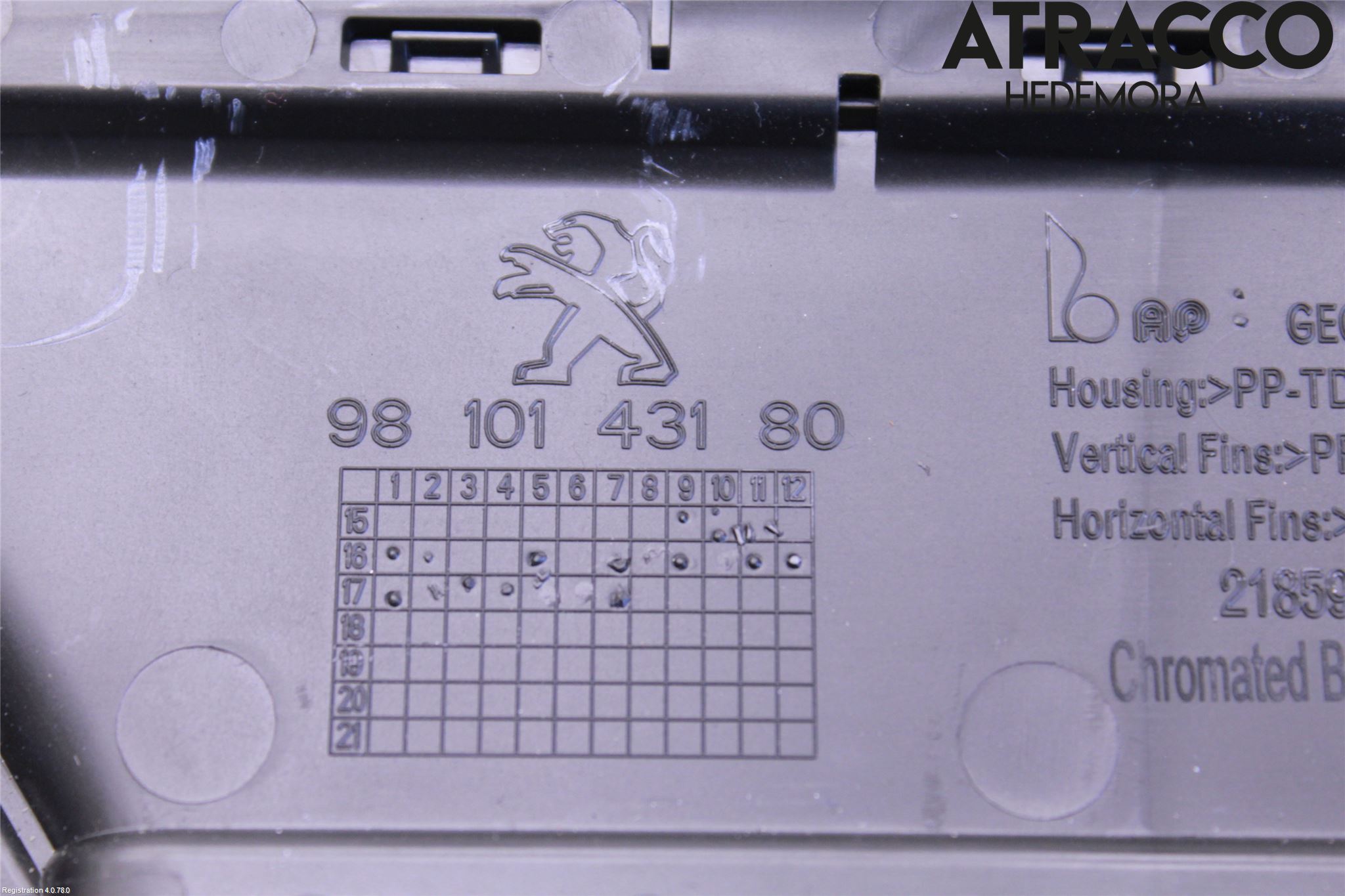 Peugeot 5008 17-24 Dashbord Kanal - Dyse
