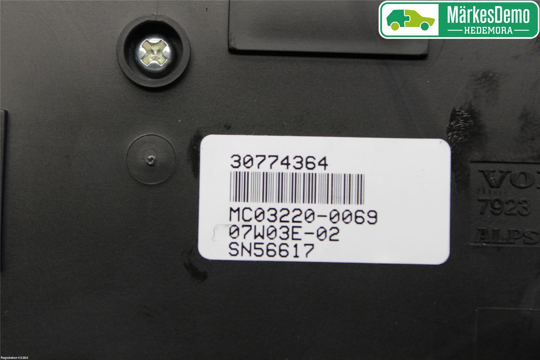 Volvo S80 07-13 Varme Ac Betjening-Display