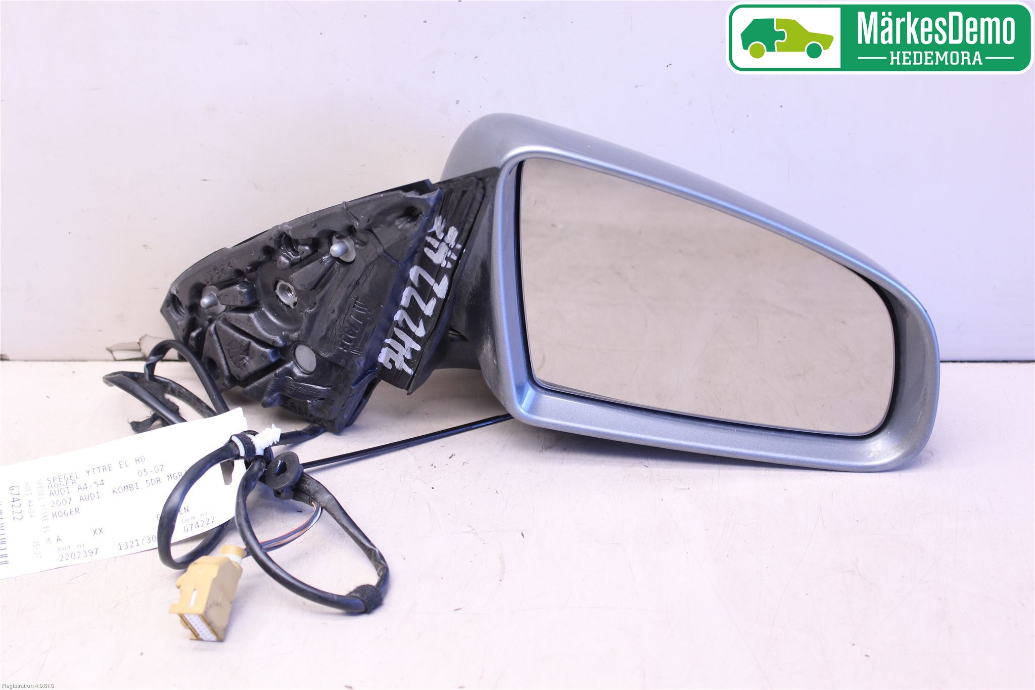 Audi A4/S4 05-07 Speil H M-El Justering