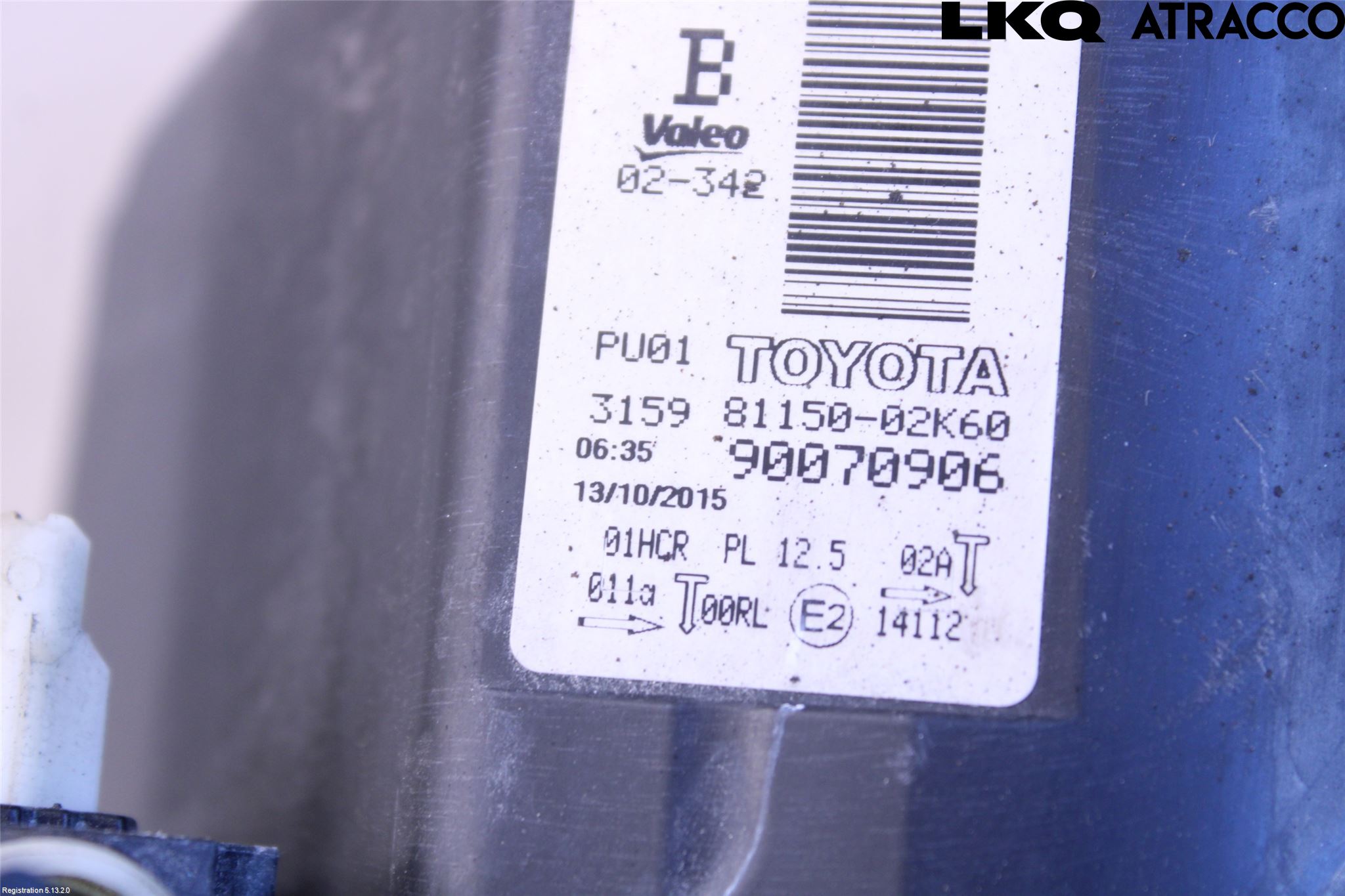 Toyota AURIS 13-19 Frontlykt Venstre