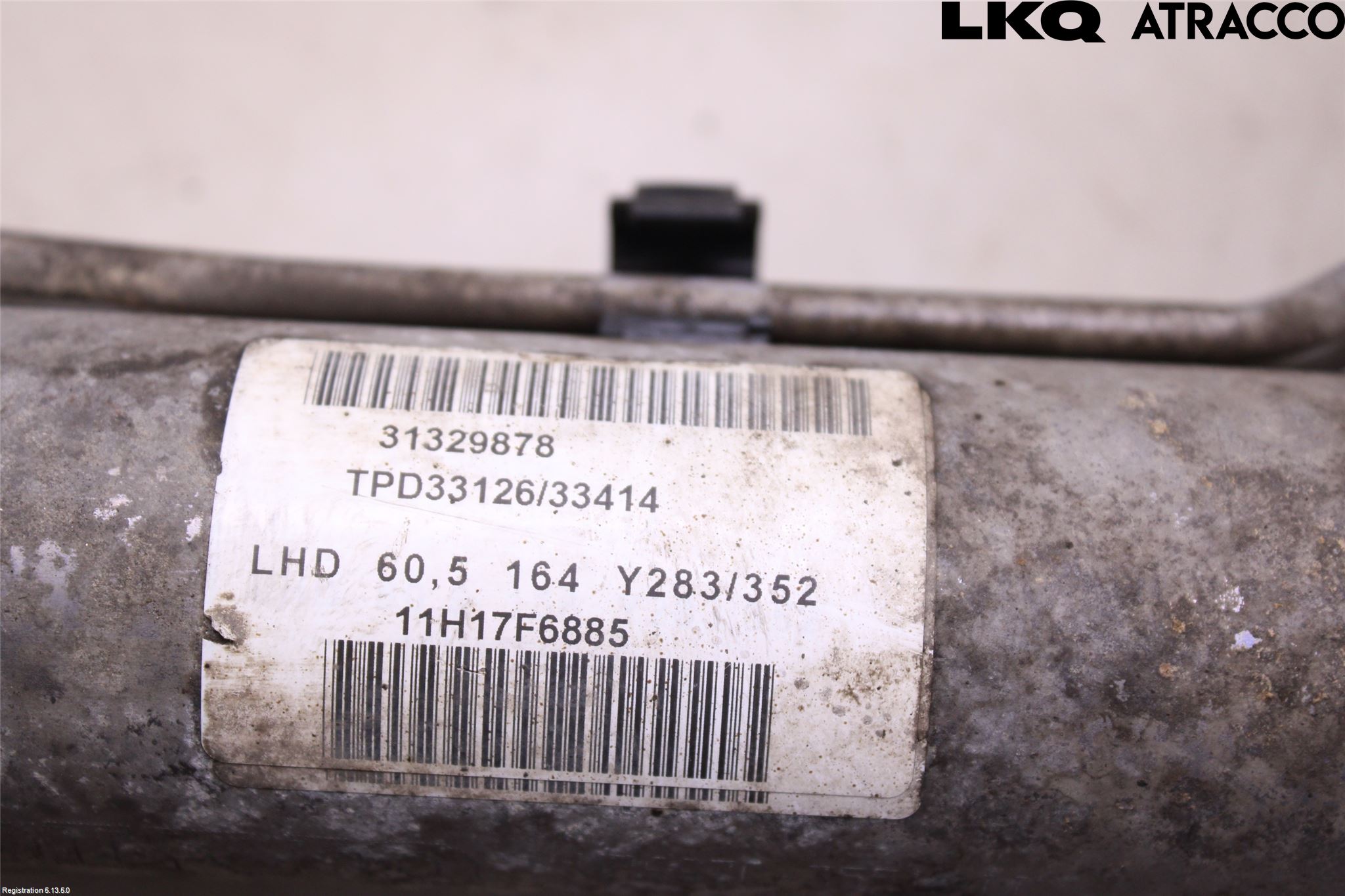 Volvo V60 11-13 Servo Snekke - Tannstang