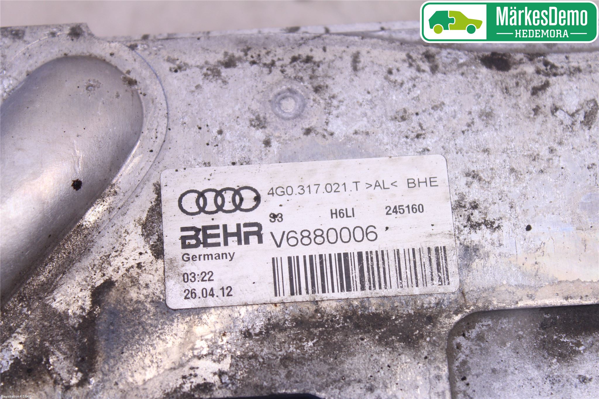 Audi A6/S6 4G 11-18 Radiator Oljekjøler Automatgea
