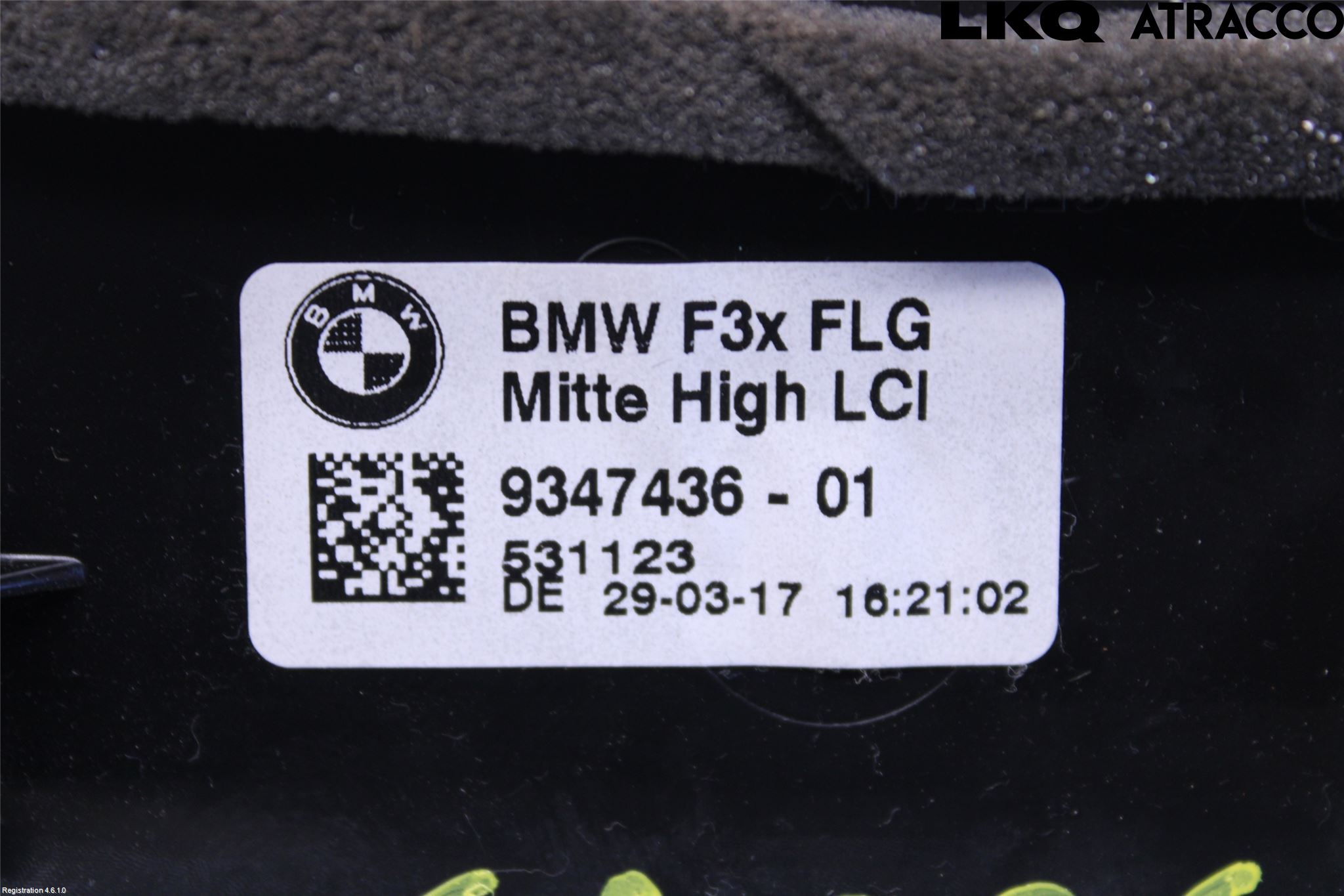 BMW 3 GT F34 13-19 Dashbord Kanal - Dyse