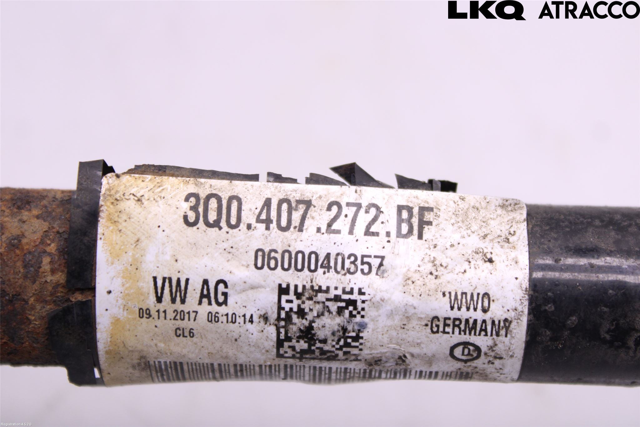 Volkswagen VW TIGUAN 16-24 Drivaksel Foran Kompl Høyre