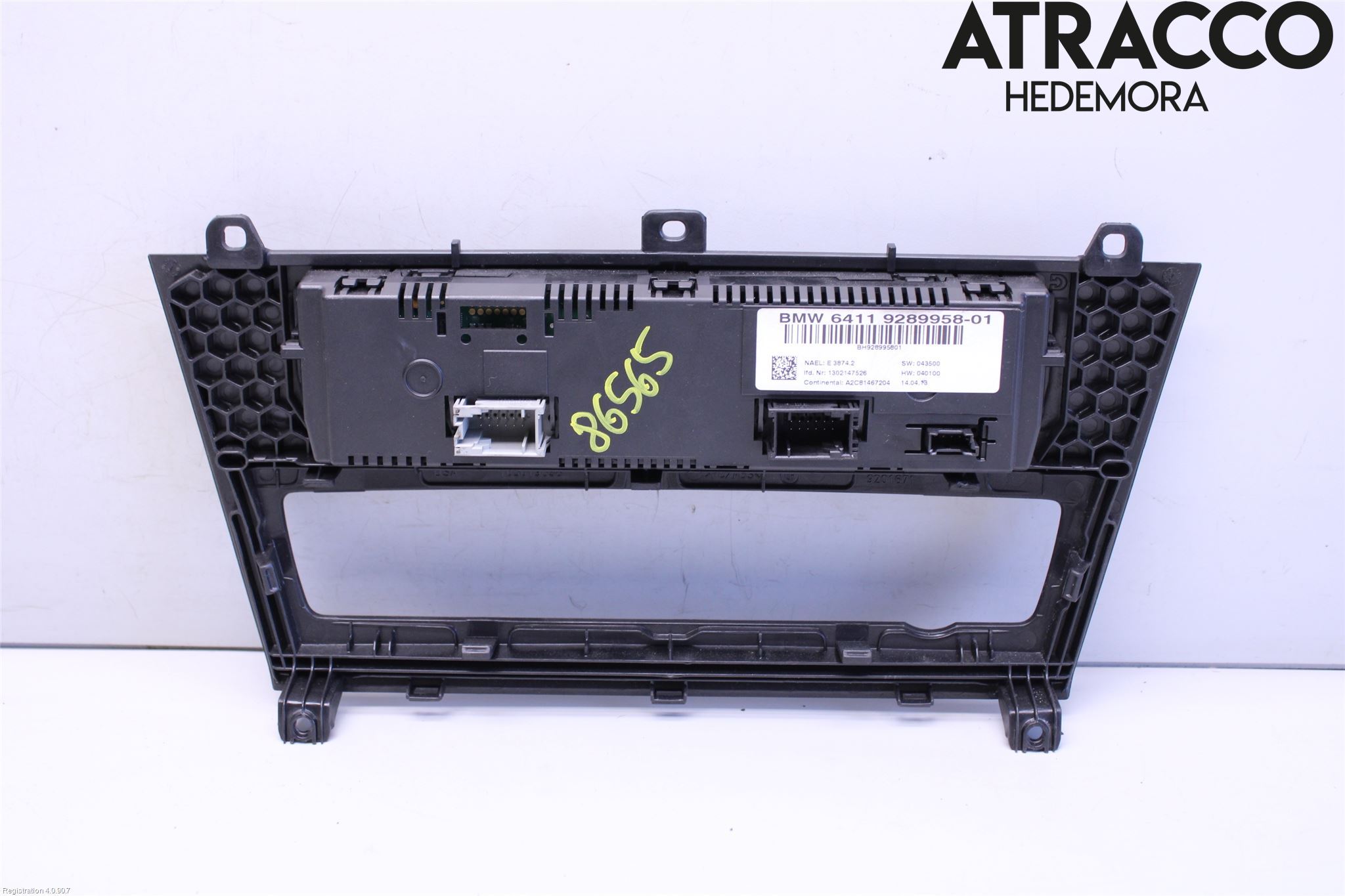 BMW X3 F25 10-17 Varme Ac Betjening-Display