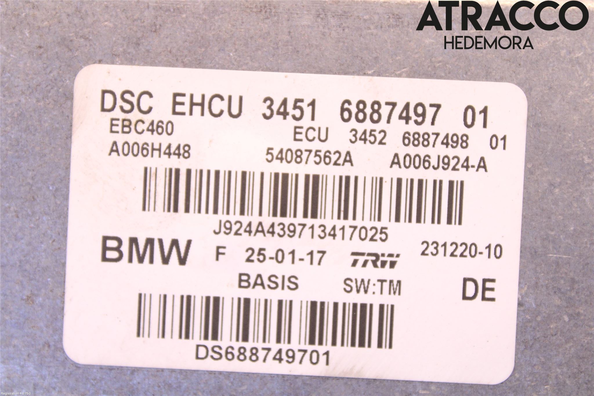 BMW 5 G30/G31/F90 17-23 Abs Hydraulikkaggregat