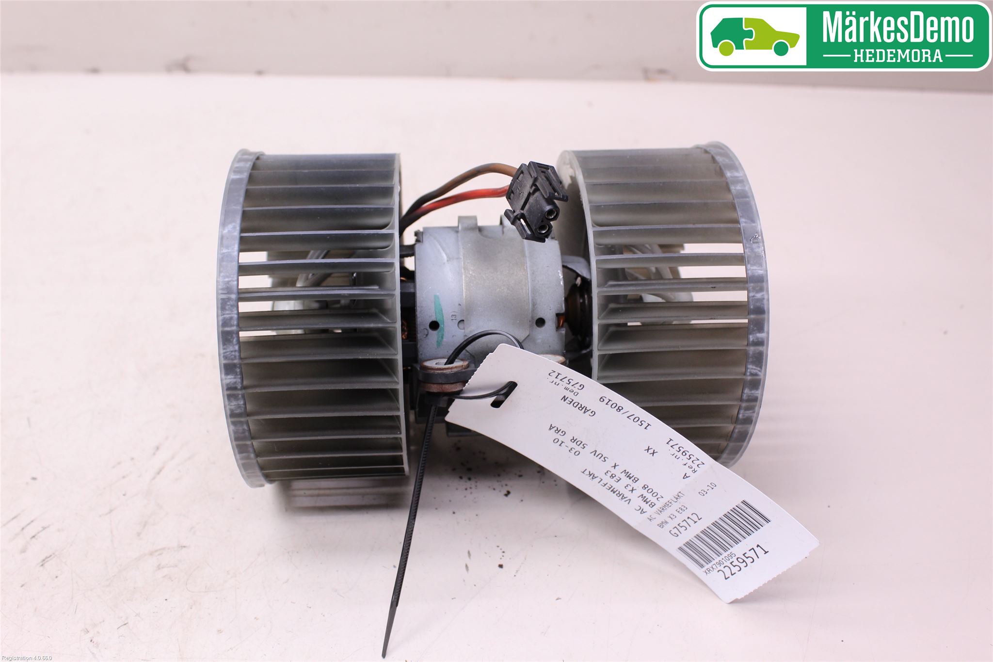 BMW X3 E83     03-10 Varme Ac Varmeapparatvifte