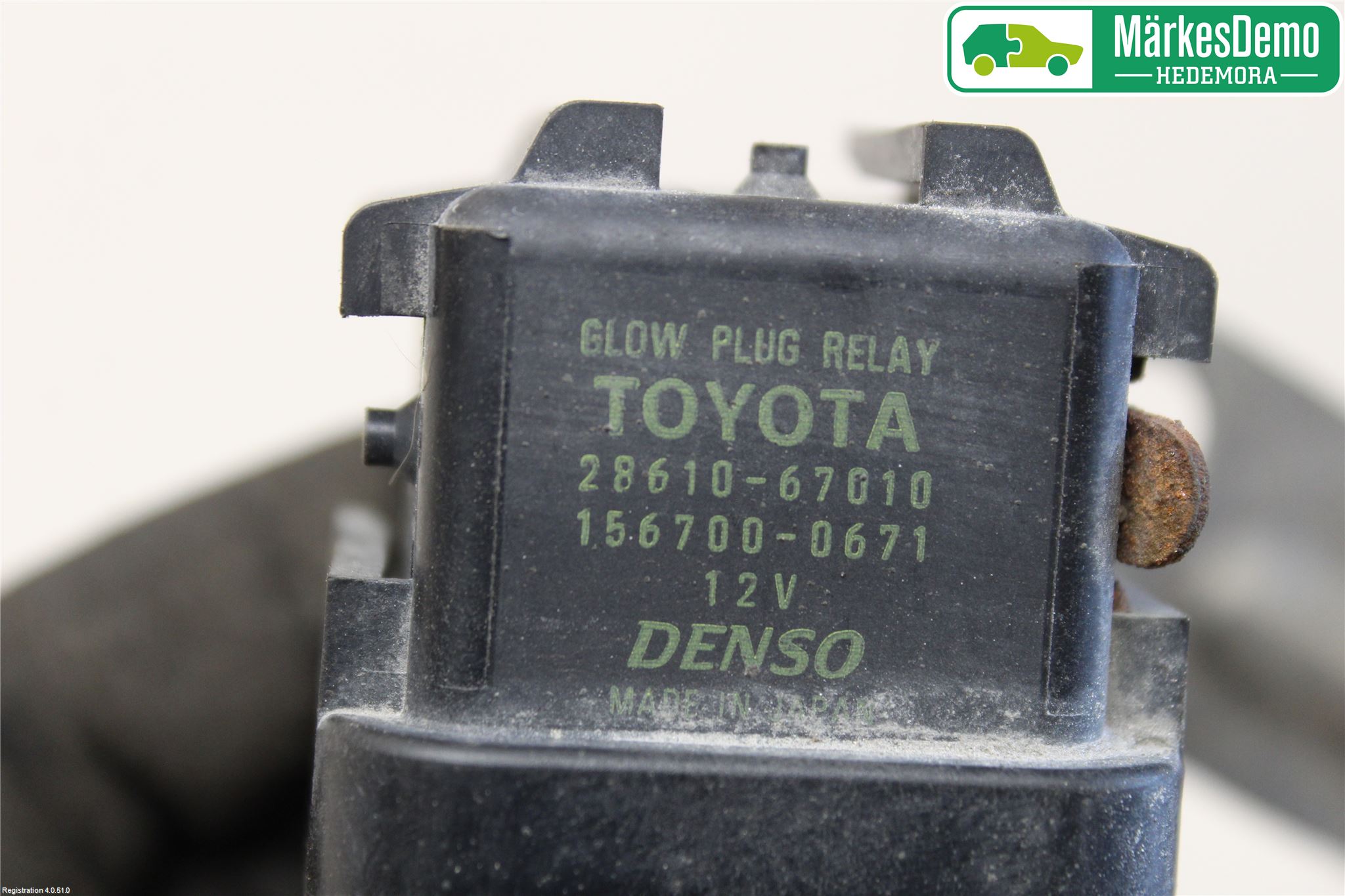 Toyota YARIS XP130 12-14 Rele Gløding Diesel