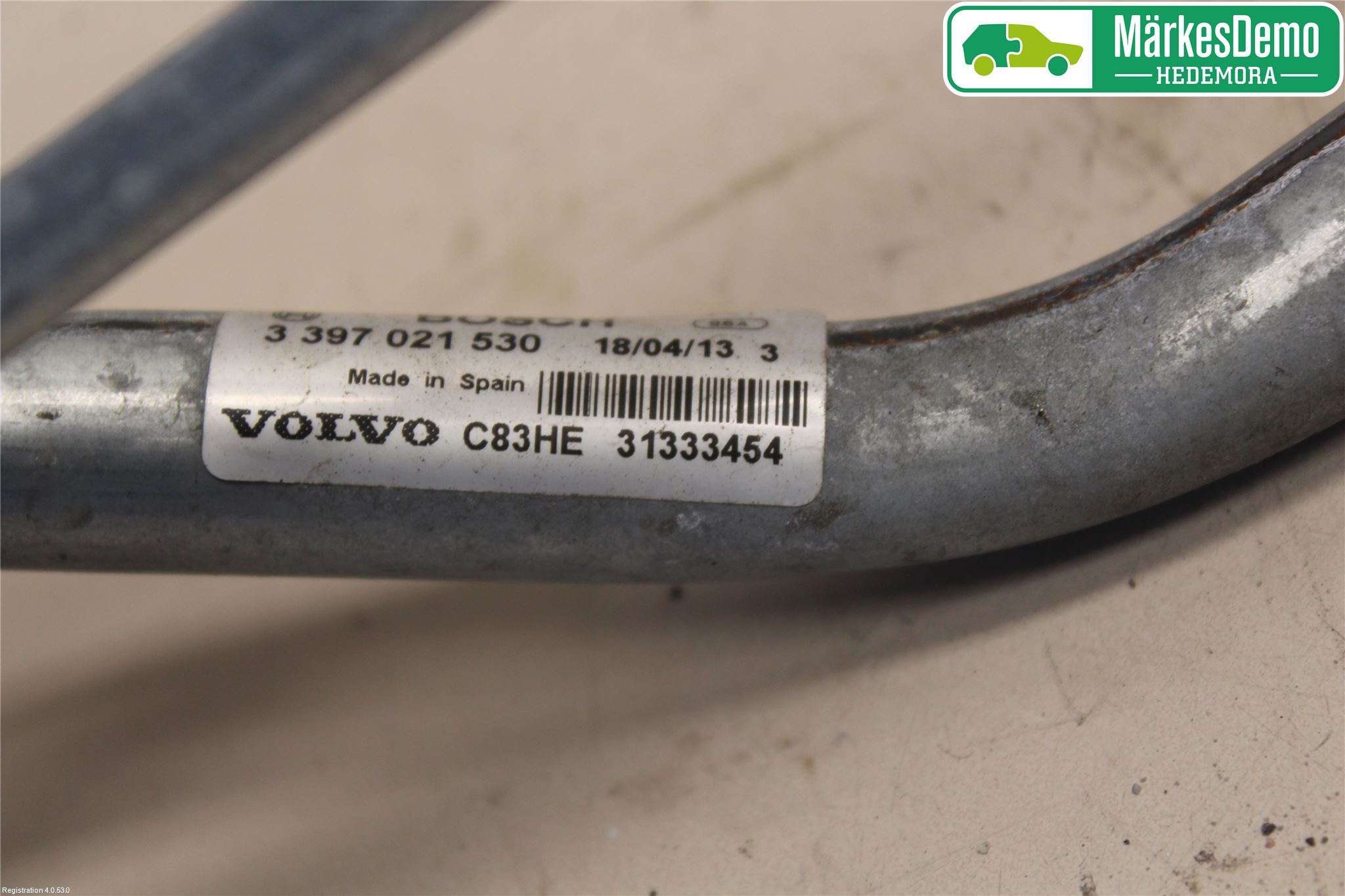 Volvo XC60 09-13 Viskeroverføring Frontrute