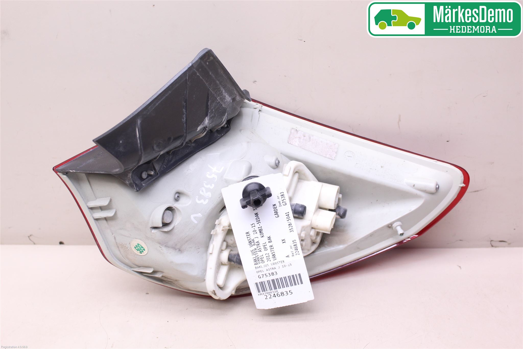 Opel ASTRA J 10-15 Baklykt Venstre