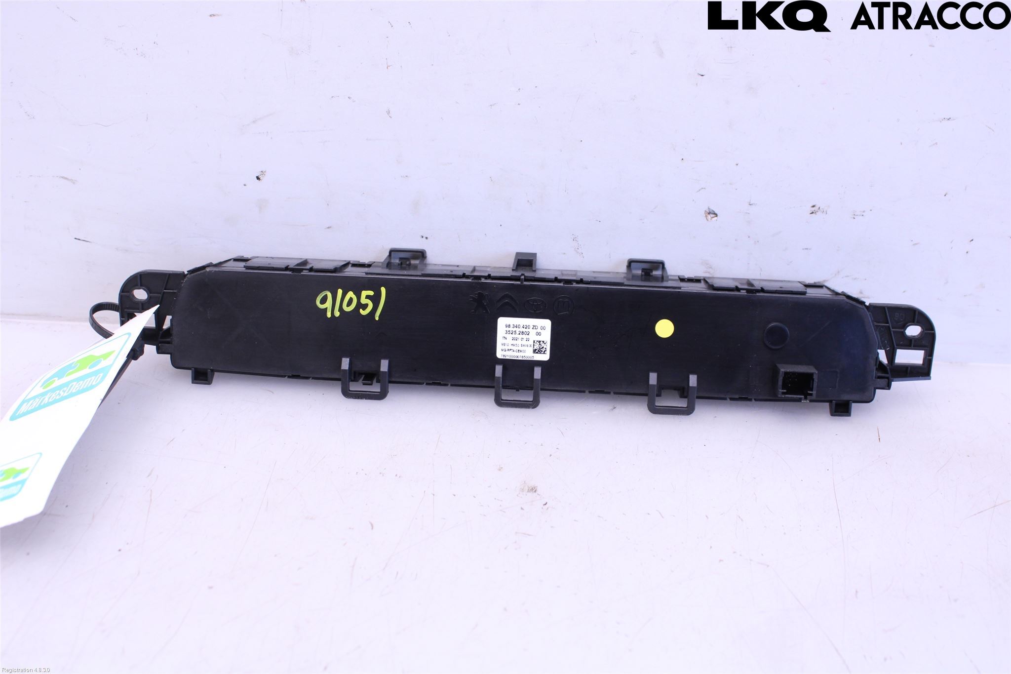 Citroen BERLINGO/E-BERLINGO 19- Varme Ac Betjening-Display