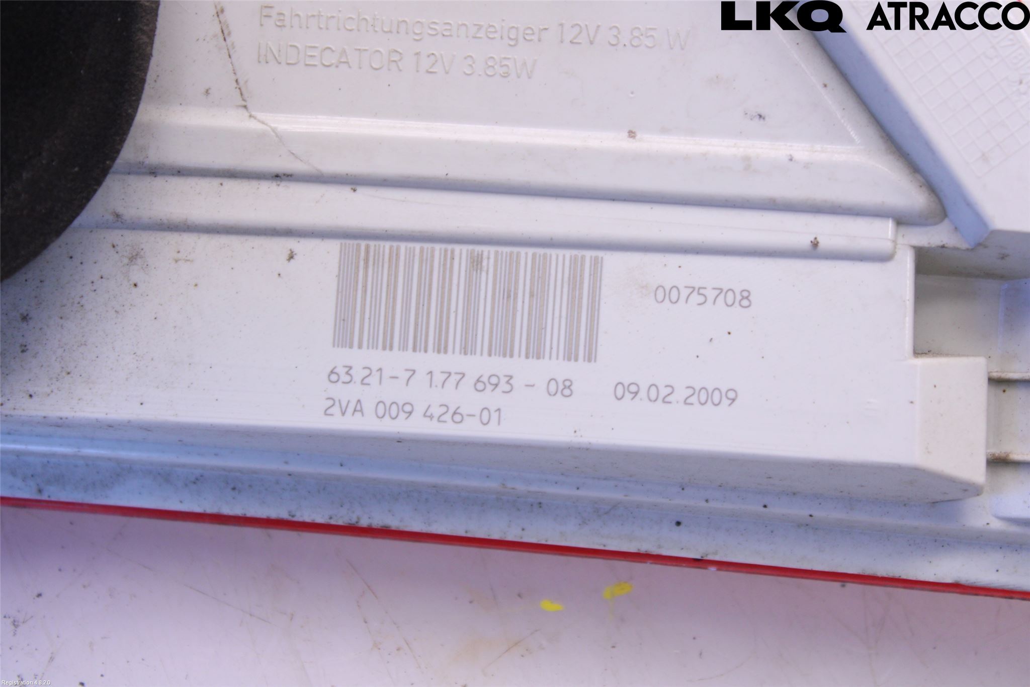 BMW 5 E60/61 Sed/Tou 02-10 Baklykt Venstre