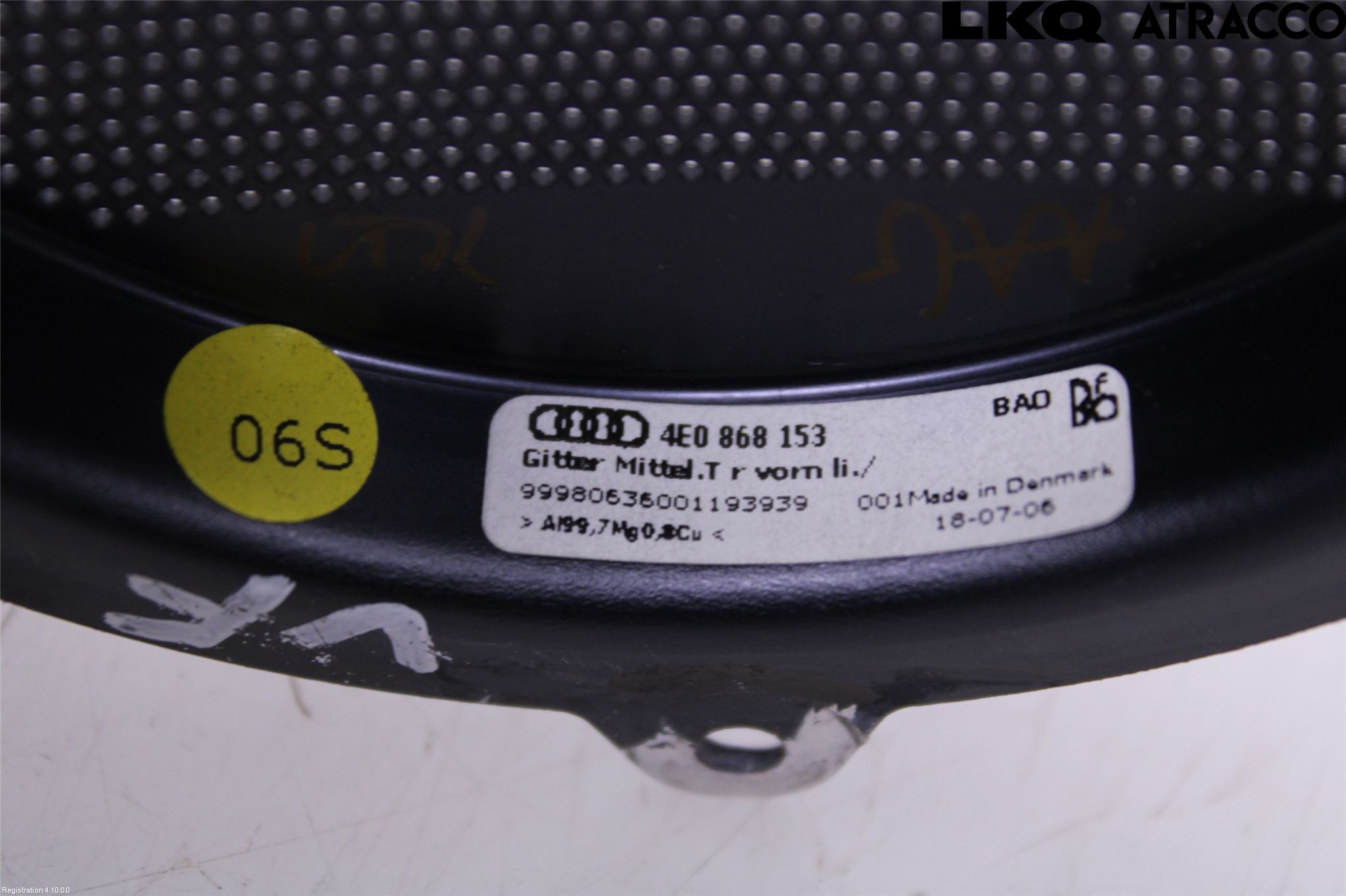 Audi A8/S8 4E  02-09 Høyttaler Deksel